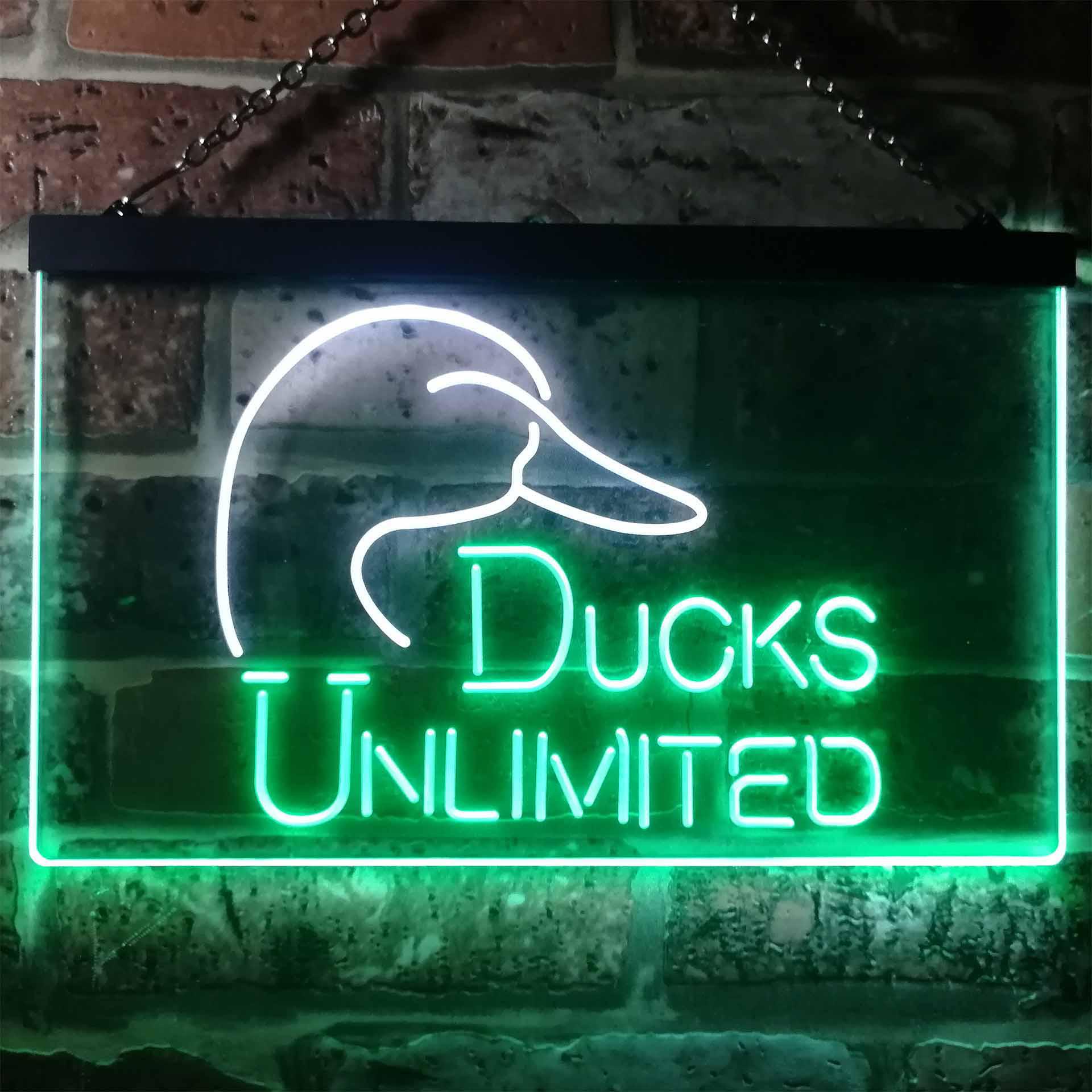 Ducks Unlimited Dual Color LED Neon Sign ProLedSign