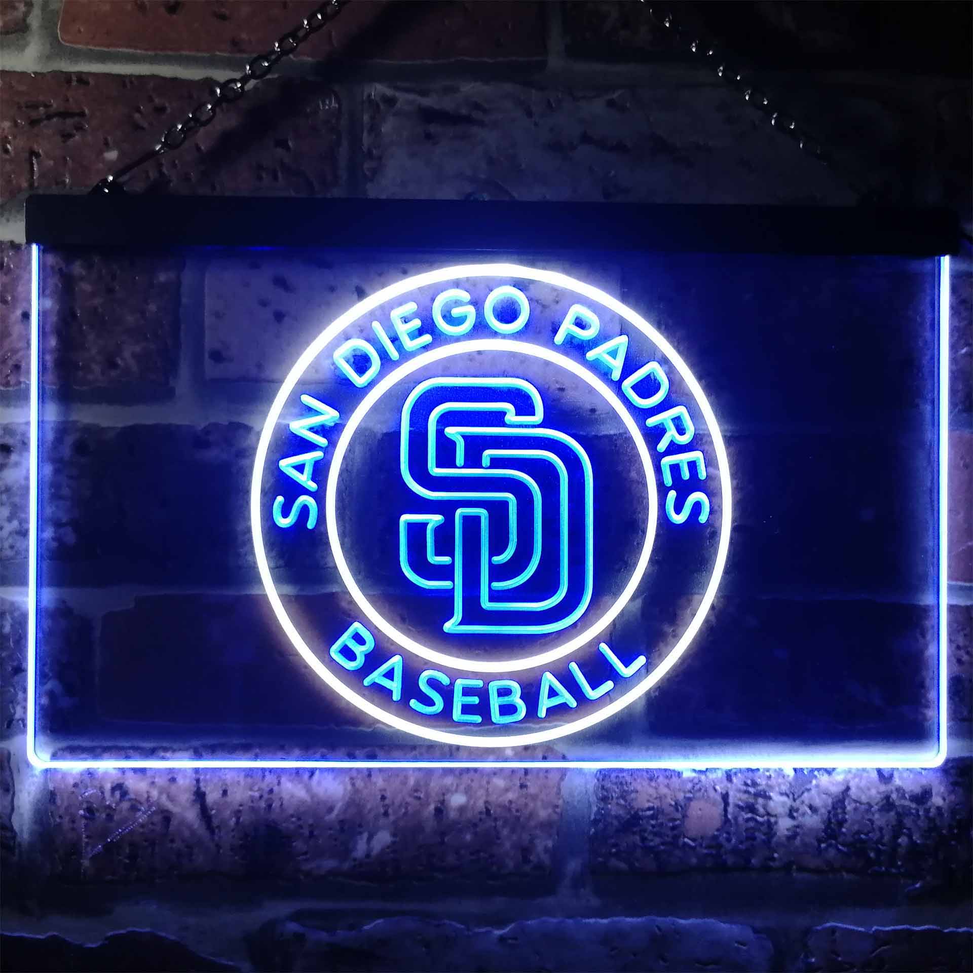San Diego Padres Baseball Dual Color LED Neon Sign ProLedSign