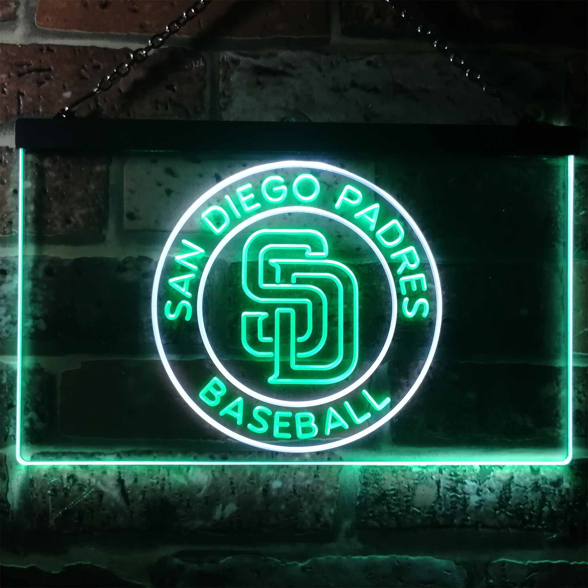 San Diego Padres Baseball Dual Color LED Neon Sign ProLedSign