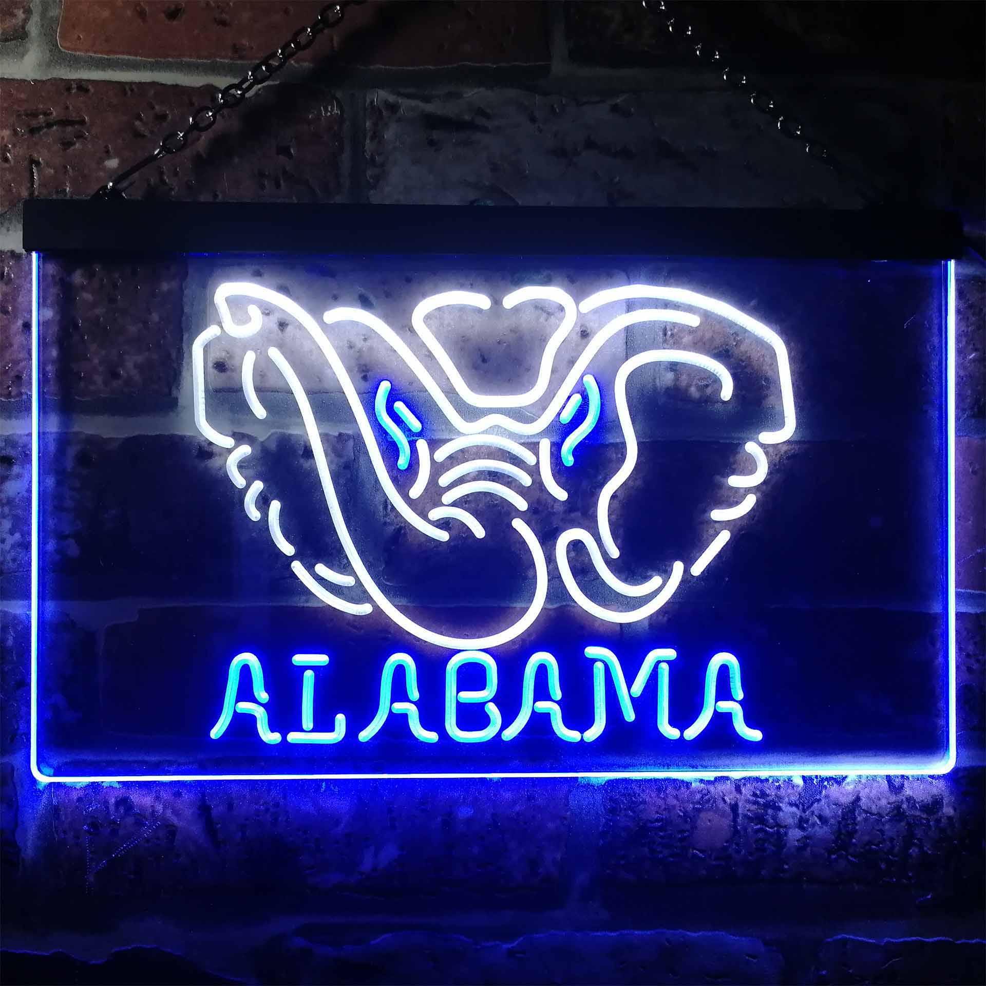 Alabama Crimson Tide Dual Color LED Neon Sign ProLedSign