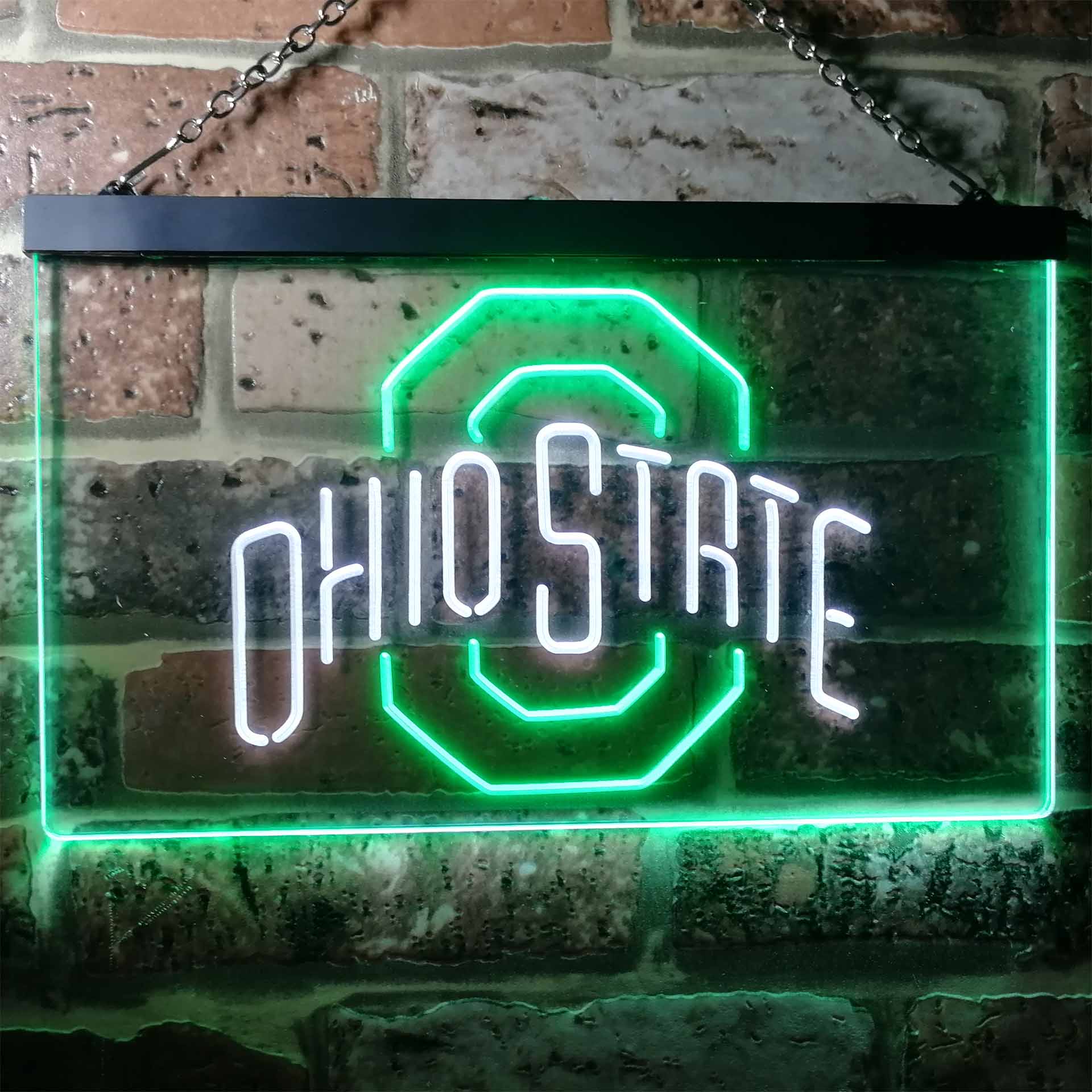 Ohio State Buckeyes Dual Color LED Neon Sign ProLedSign