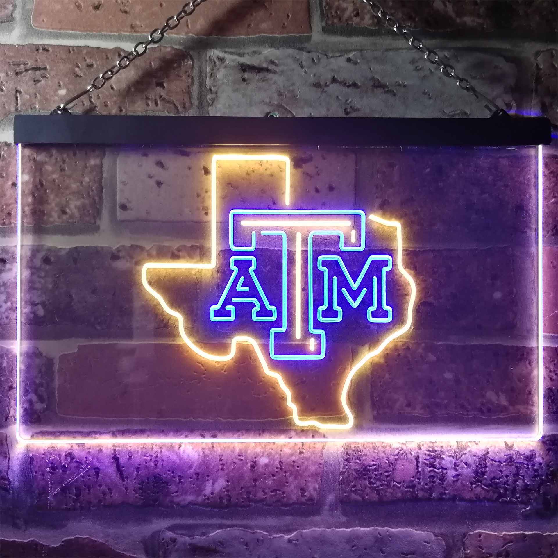 Texas A&M Aggies Dual Color LED Neon Sign ProLedSign