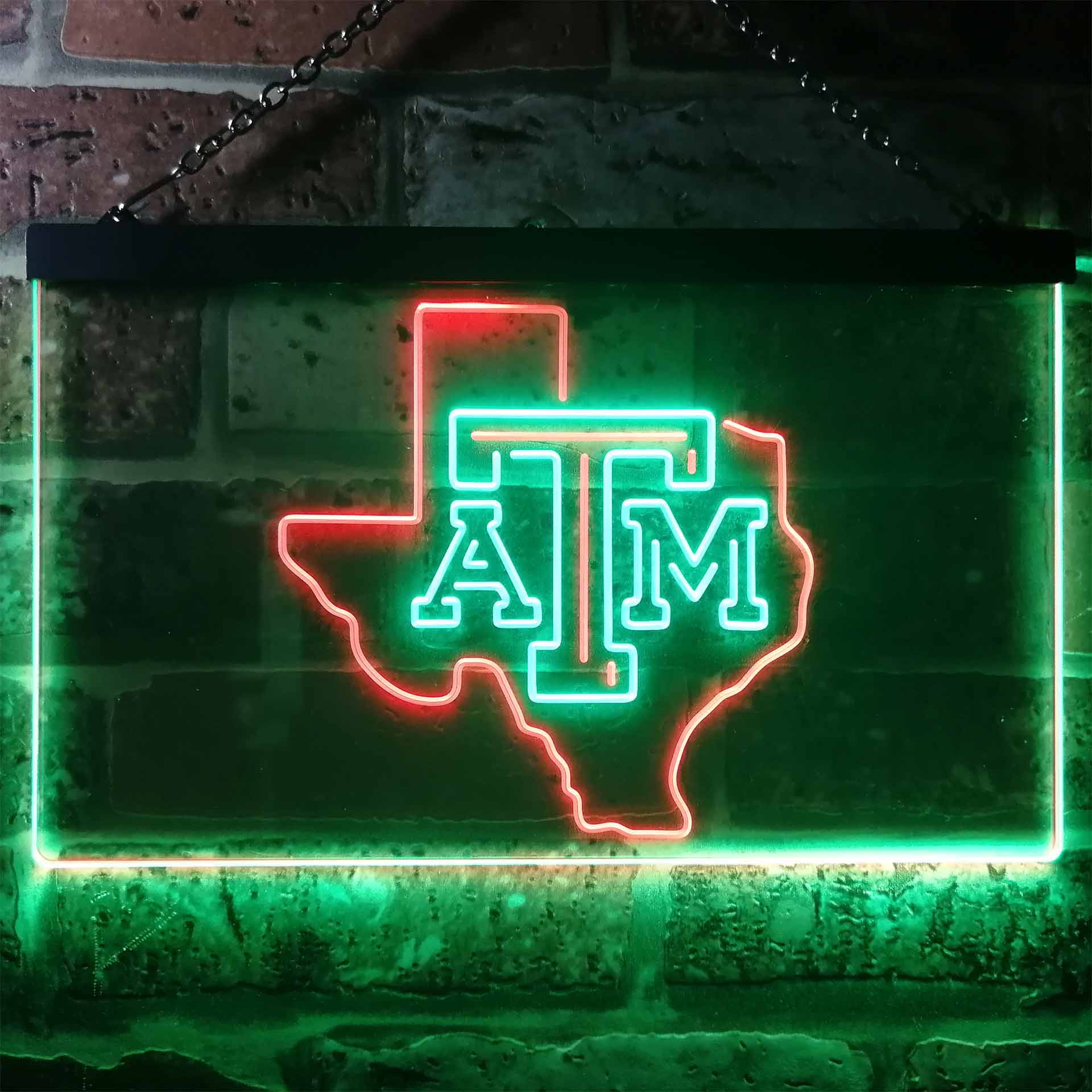 Texas A&M Aggies Dual Color LED Neon Sign ProLedSign