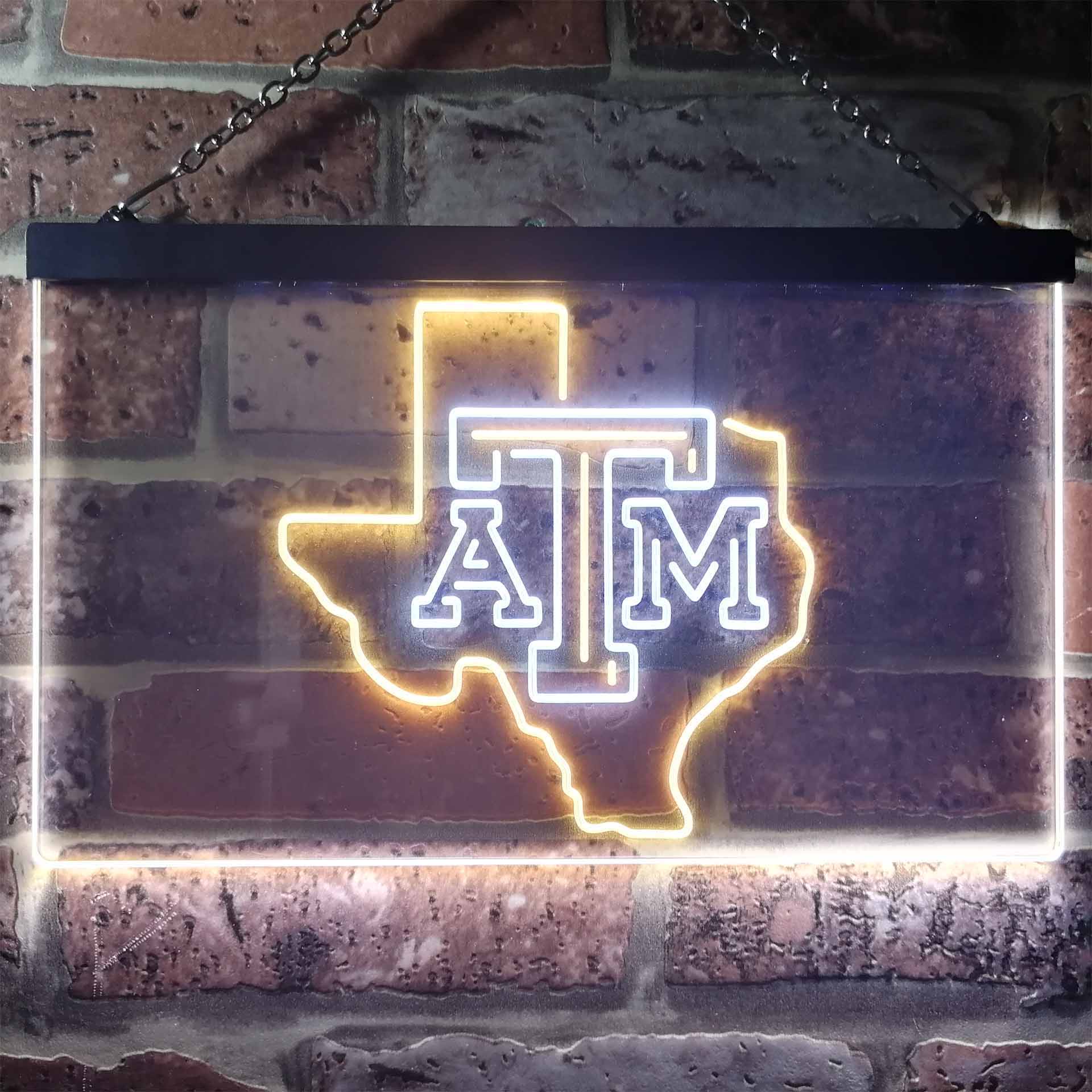 Evergreen Maroon & White Texas A&M 'Gig 'Em' LED Wall Sign, Best Price and  Reviews