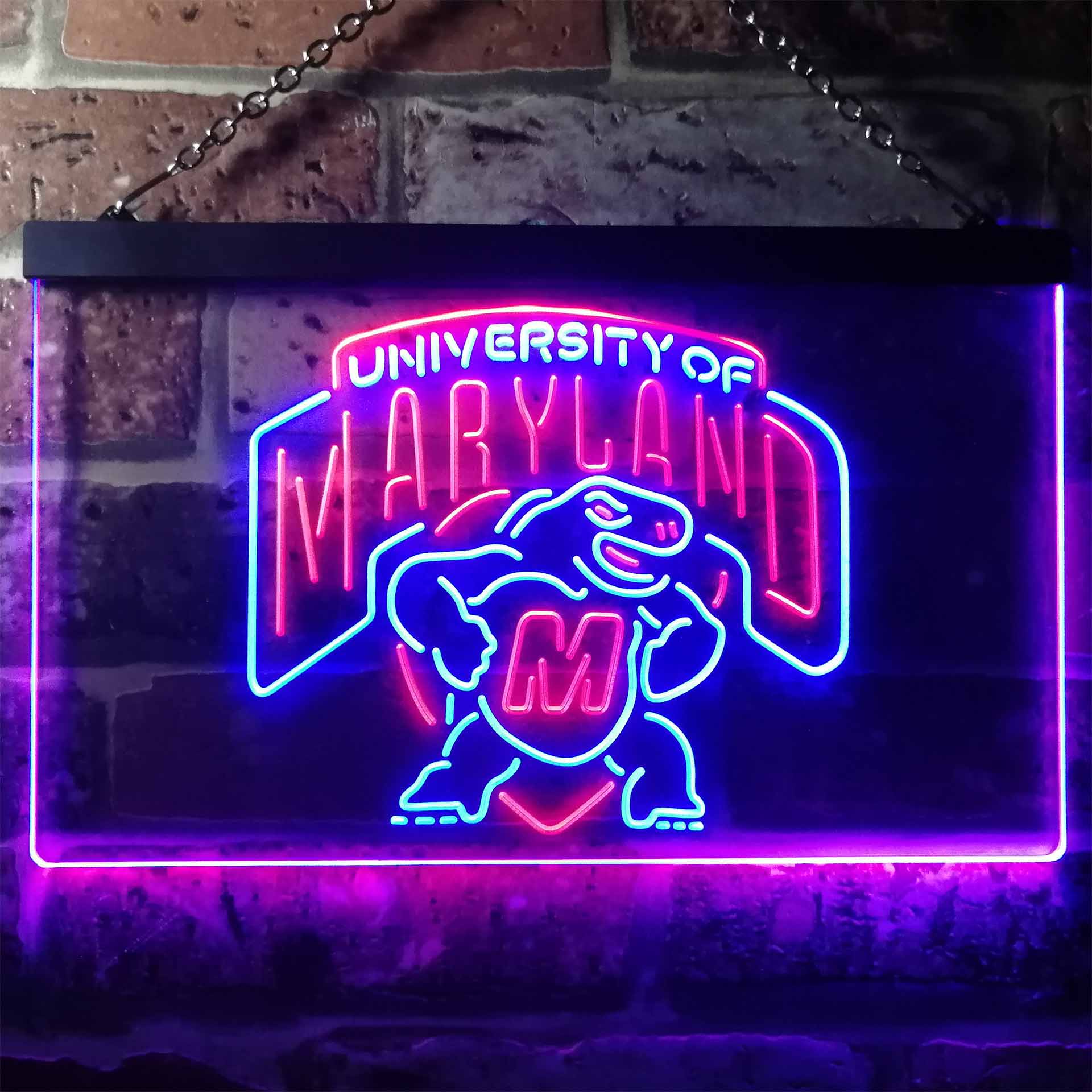 University of Maryland Terrapins Dual Color LED Neon Sign ProLedSign