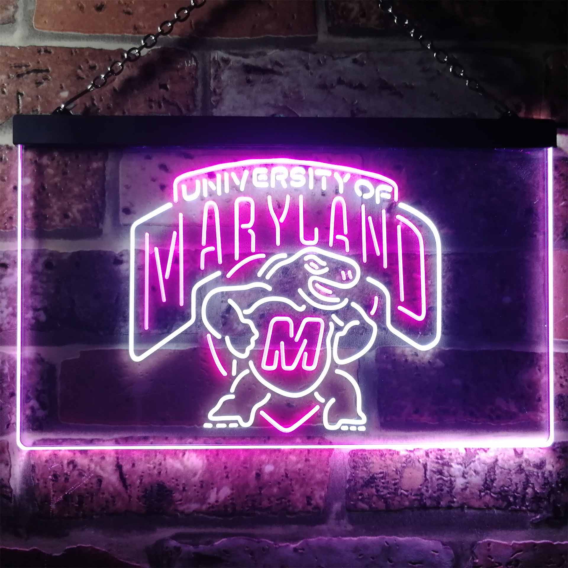 University of Maryland Terrapins Dual Color LED Neon Sign ProLedSign