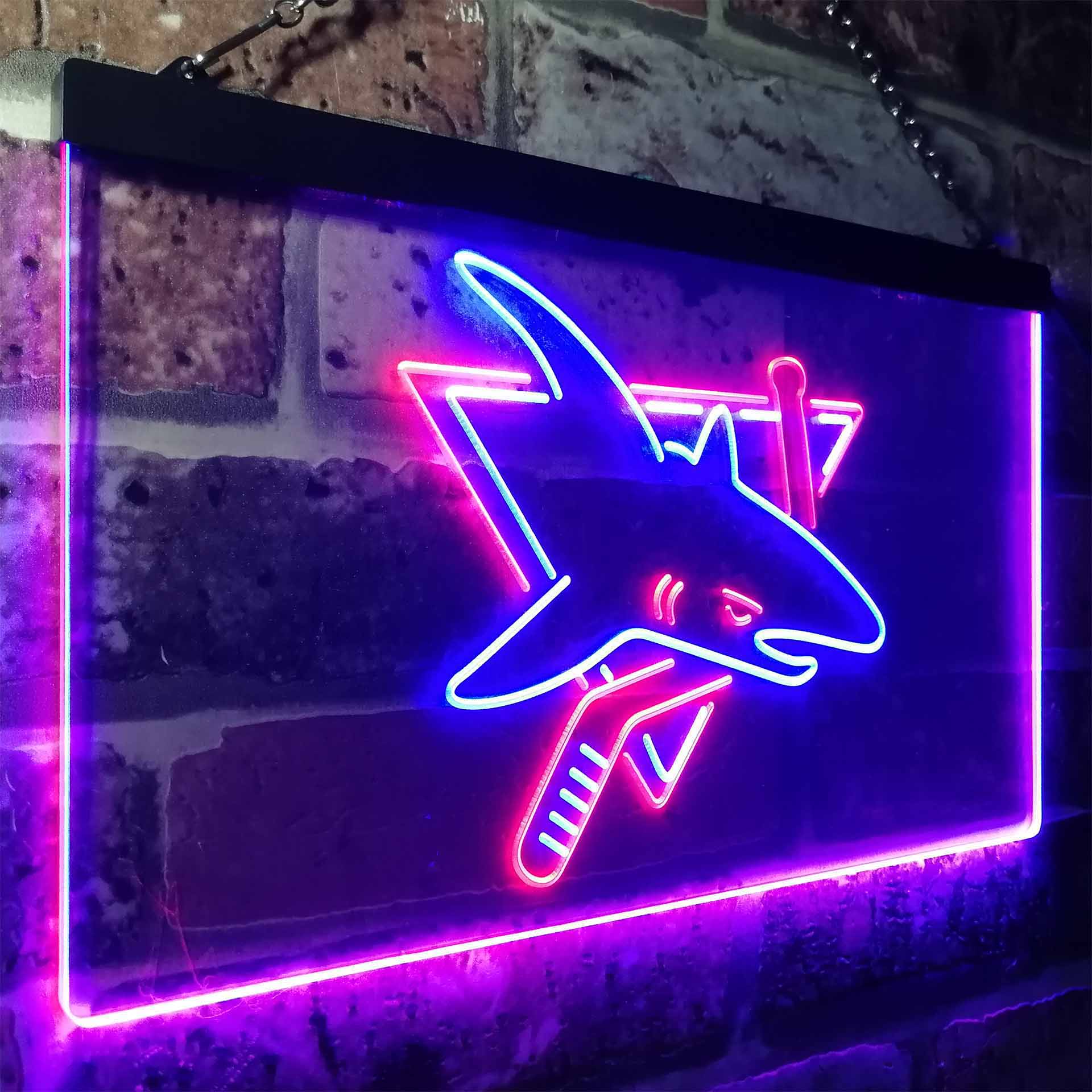 San Jose Sharks Hockey Neon-Like LED Sign - ProLedSign