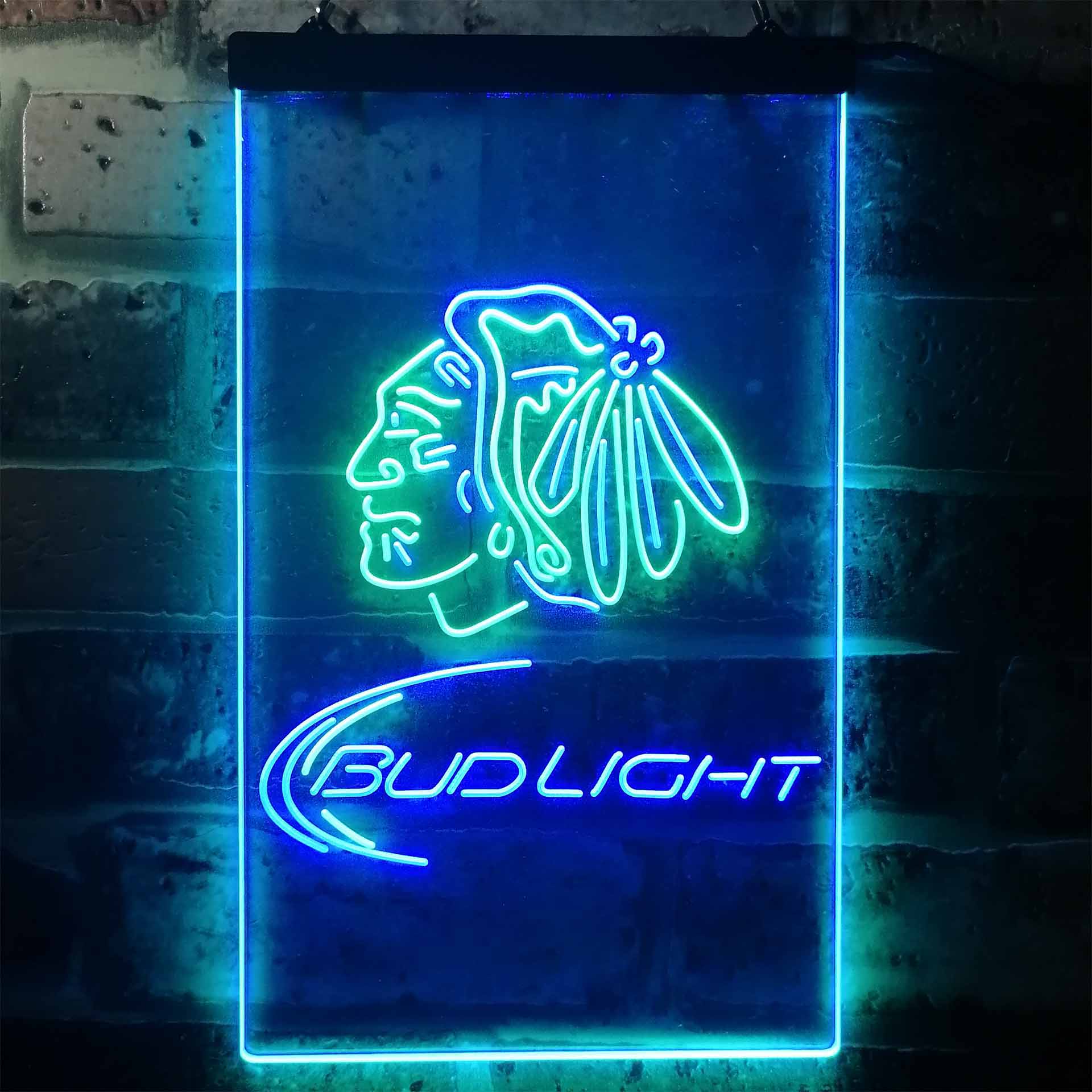 Chicago Blackhawks Bud Light Neon-Like LED Sign - ProLedSign