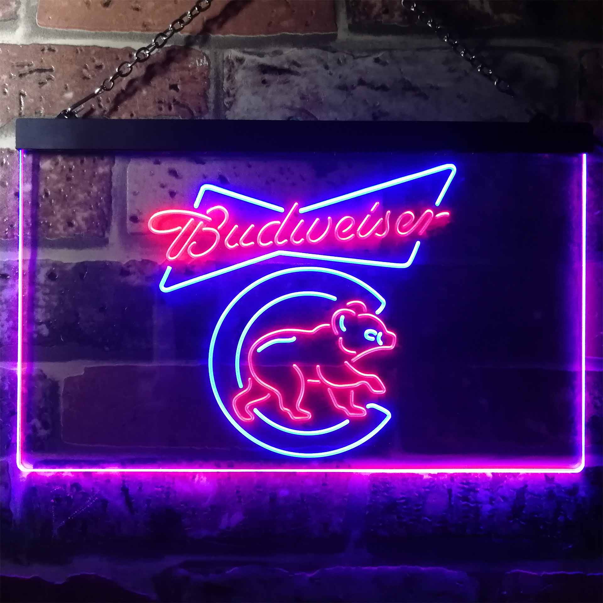 Chicago Bears Budweiser Neon-Like LED Sign