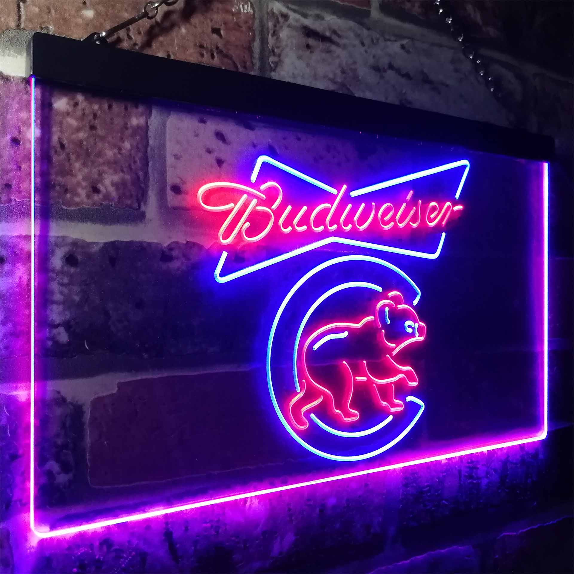 Chicago Bears Budweiser Neon-Like LED Sign