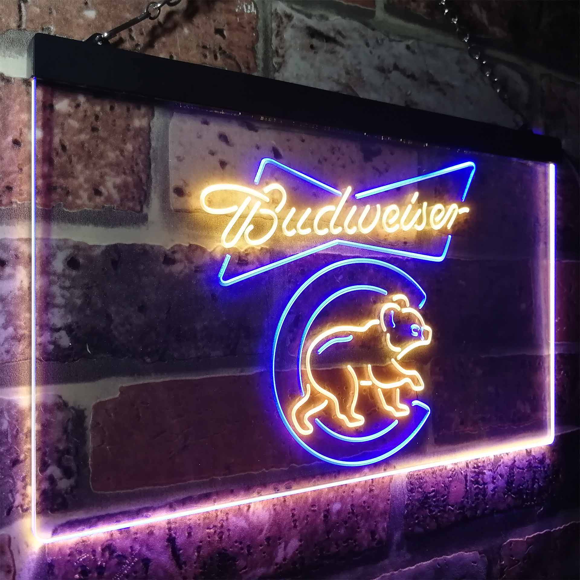 Chicago Bears Budweiser Neon-Like LED Sign