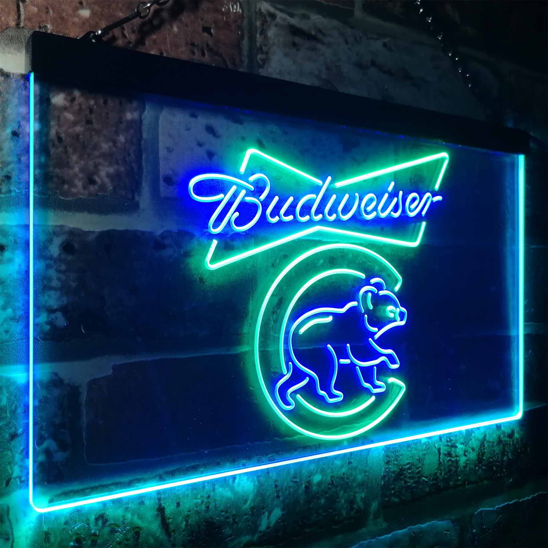 Chicago Bears Budweiser Neon-Like LED Sign