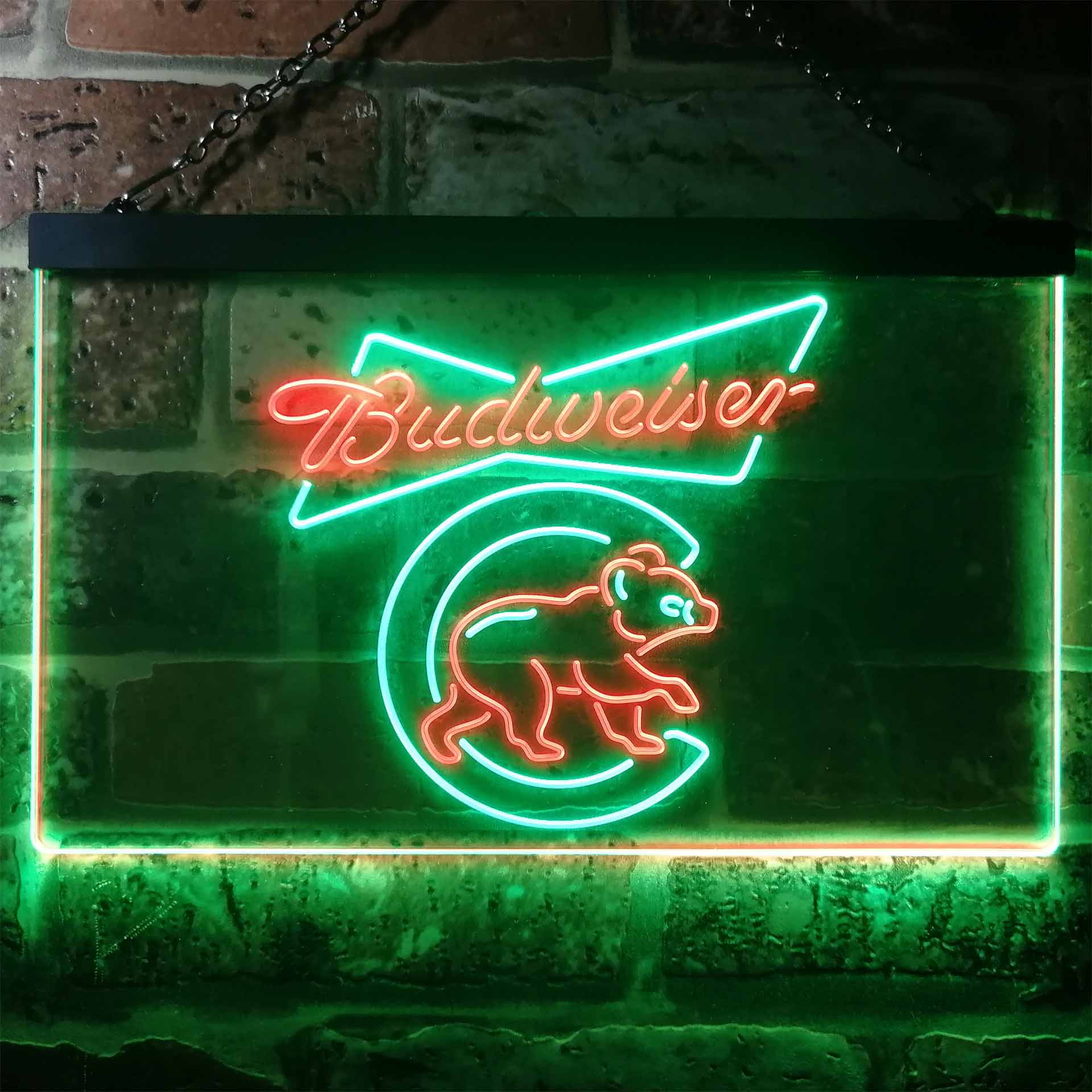 Chicago Bears Budweiser Neon-Like LED Sign