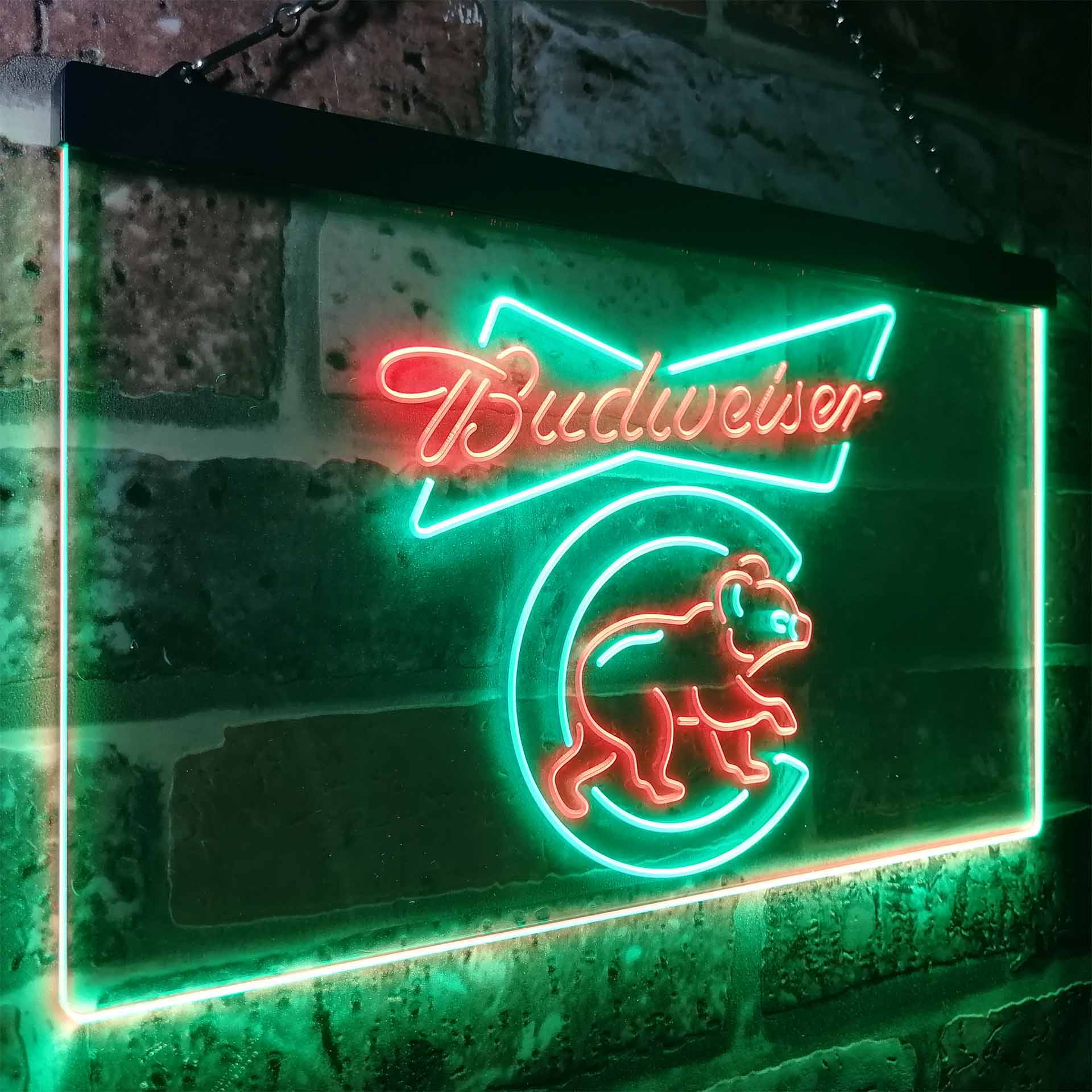 Chicago Bears Budweiser Neon-Like LED Sign