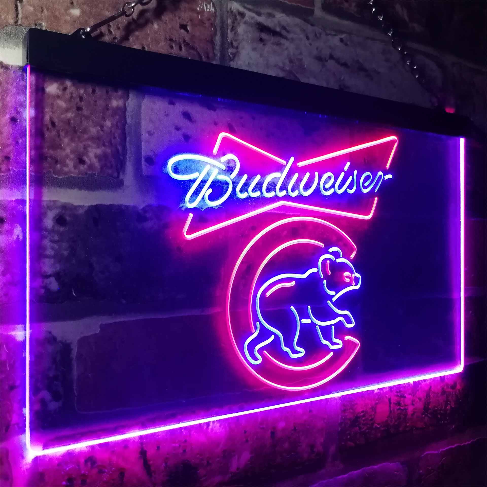 Chicago Bears Budweiser Neon-Like LED Sign