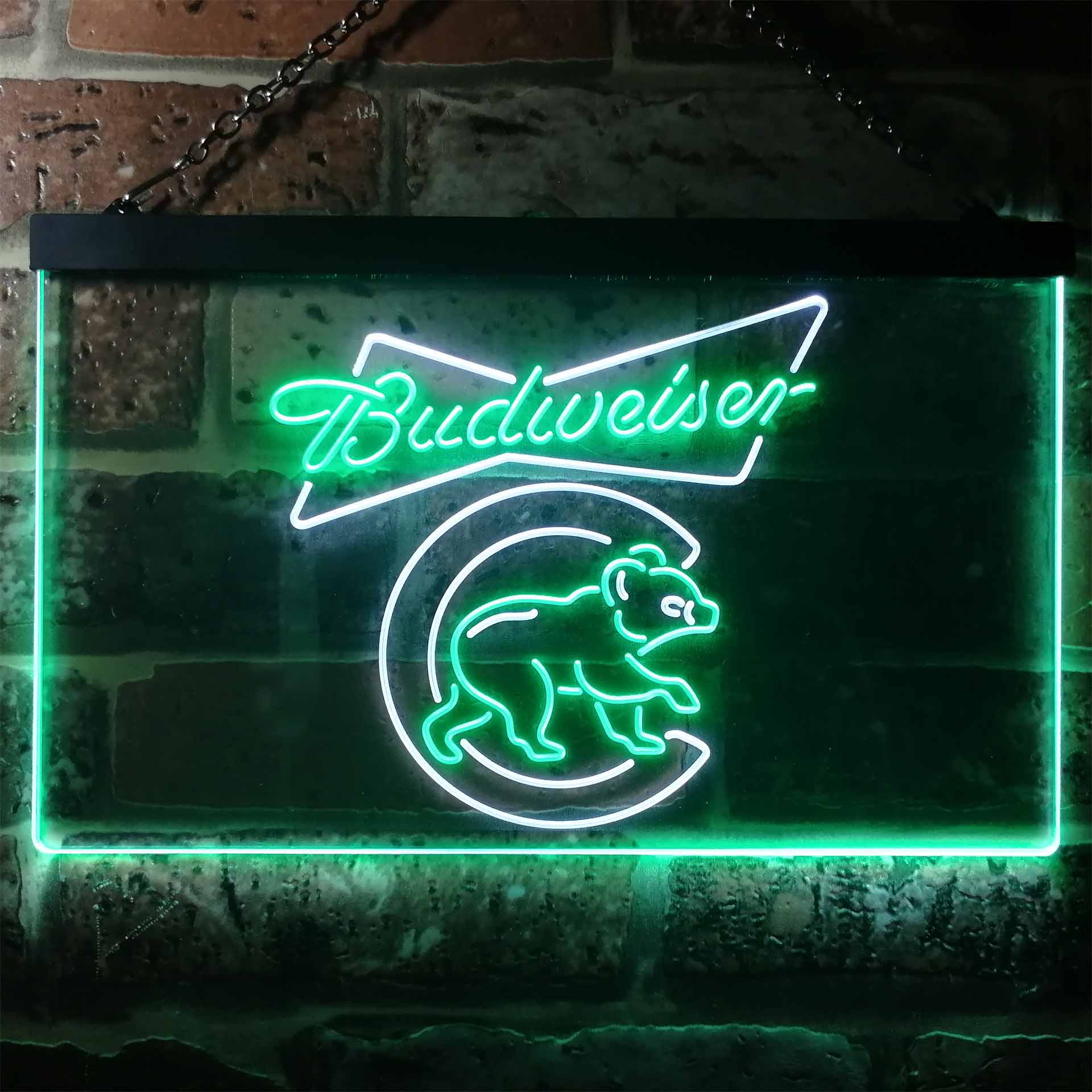 Chicago Bears Budweiser Neon-Like LED Sign