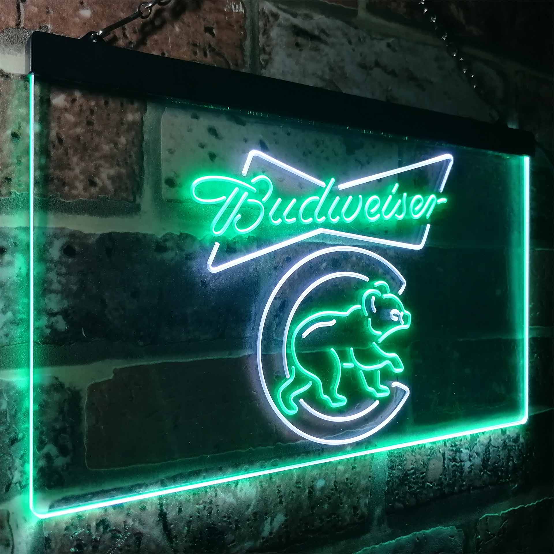 Chicago Bears Budweiser Neon-Like LED Sign