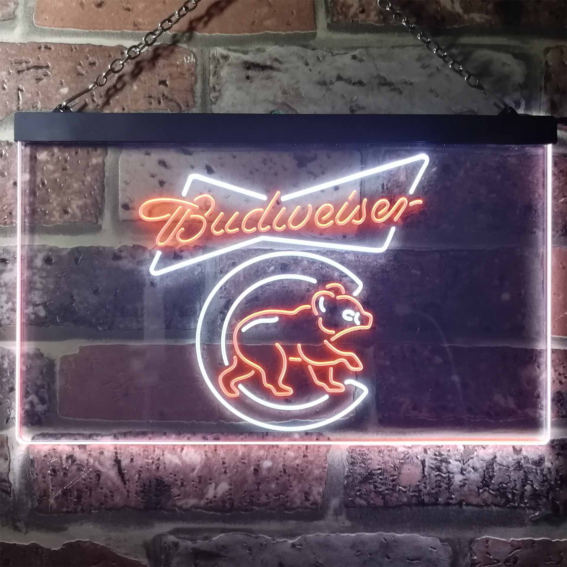 Chicago Bears Budweiser Neon-Like LED Sign