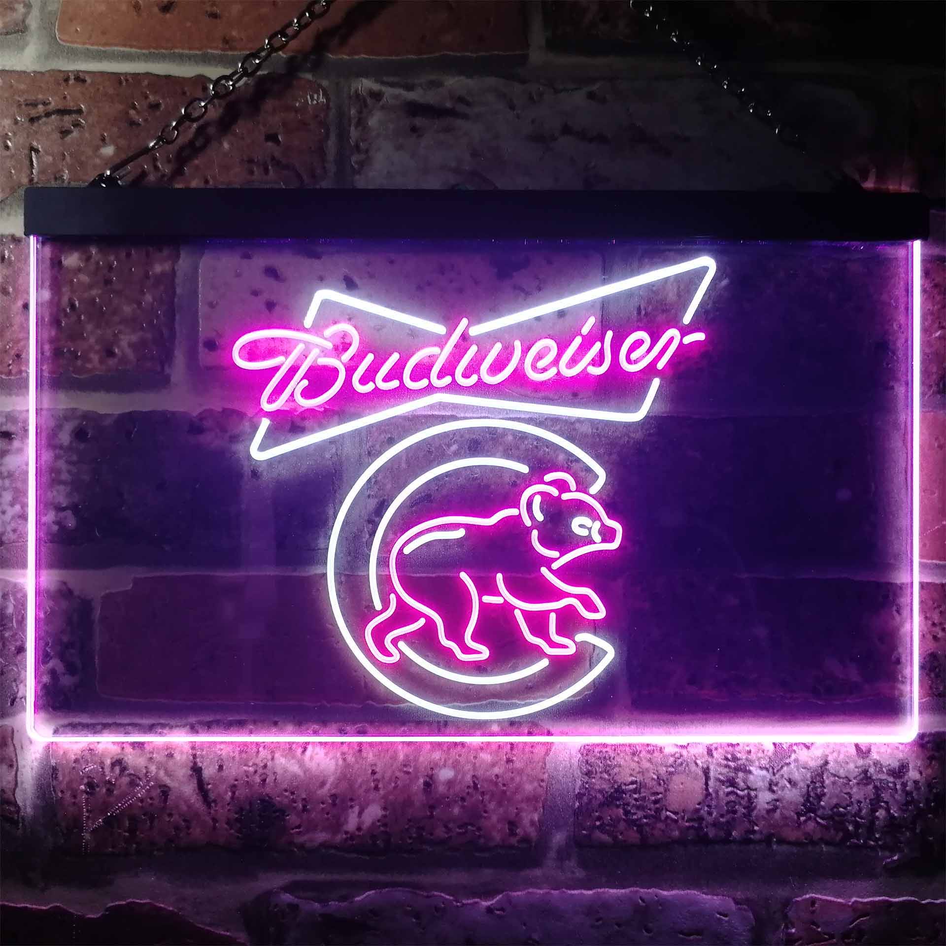 Chicago Bears Budweiser Neon-Like LED Sign