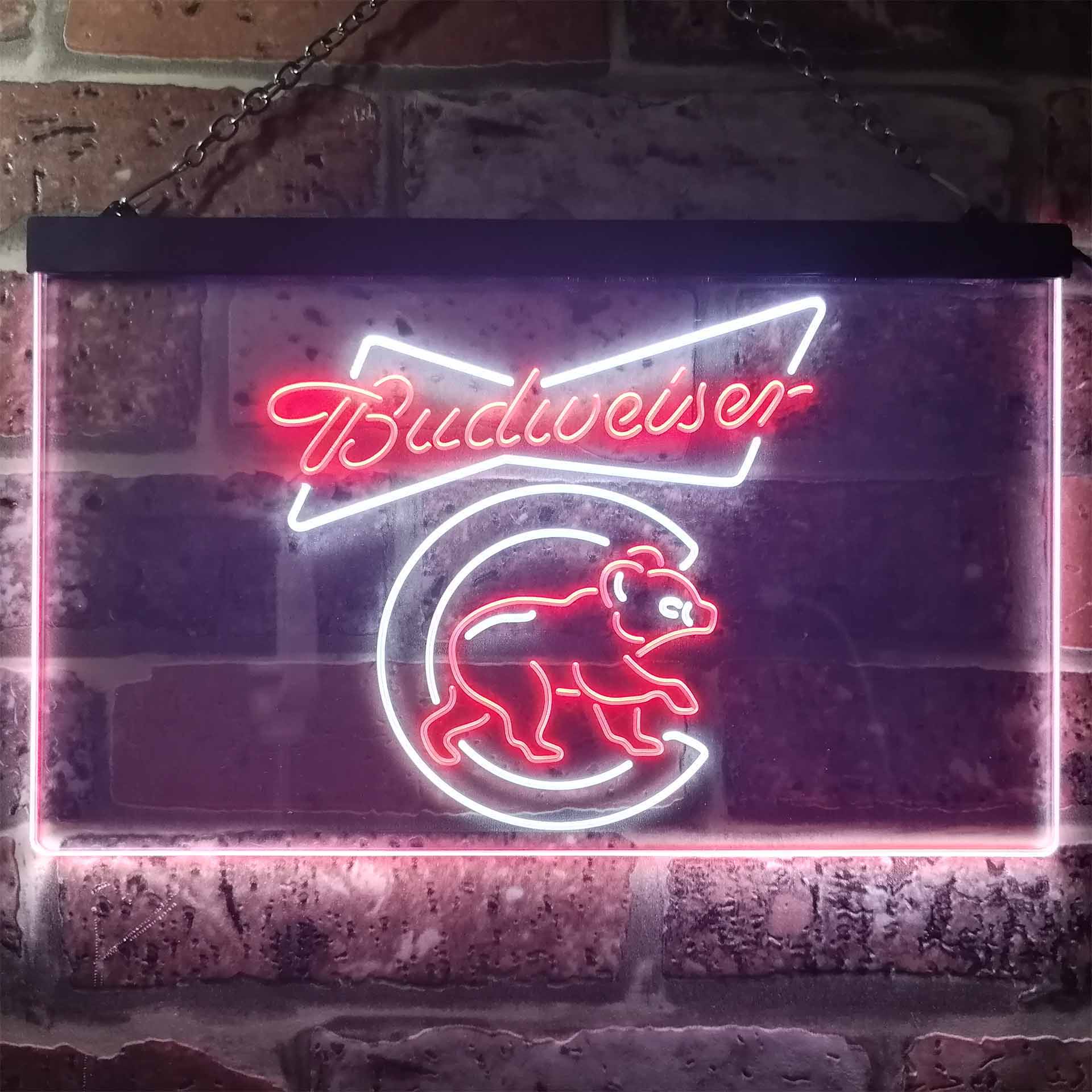 Chicago Bears Budweiser Neon-Like LED Sign