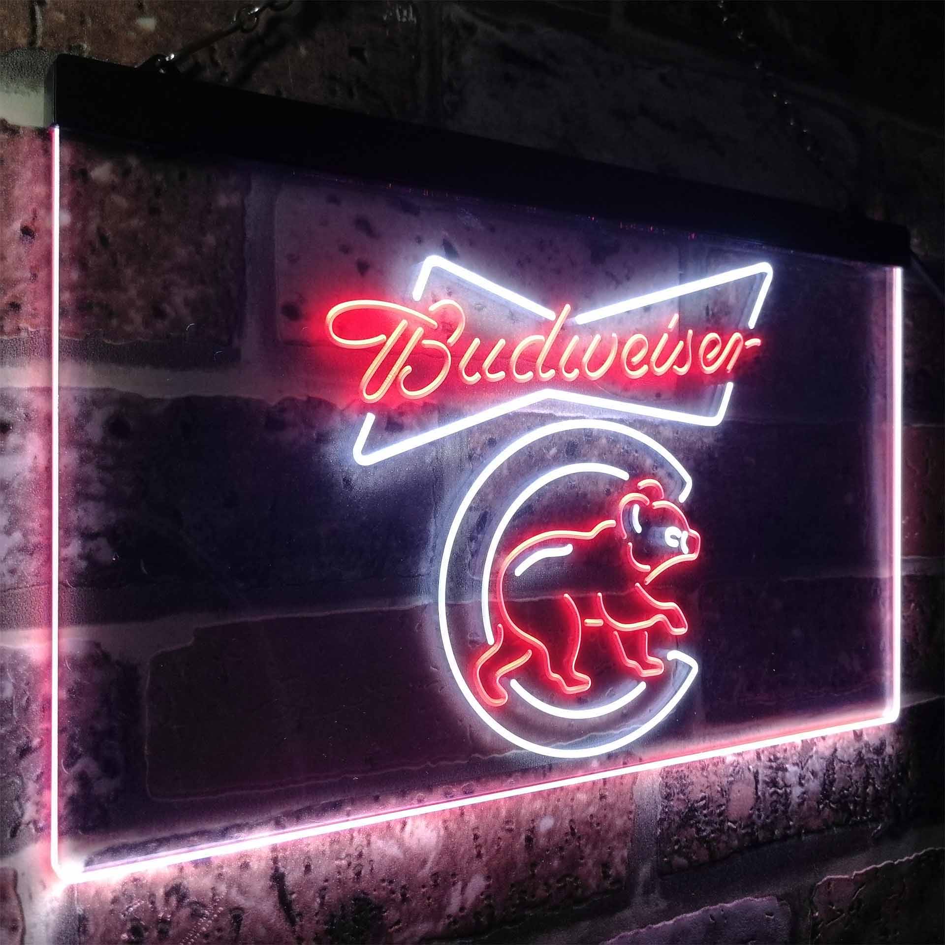 Chicago Bears Budweiser Neon-Like LED Sign