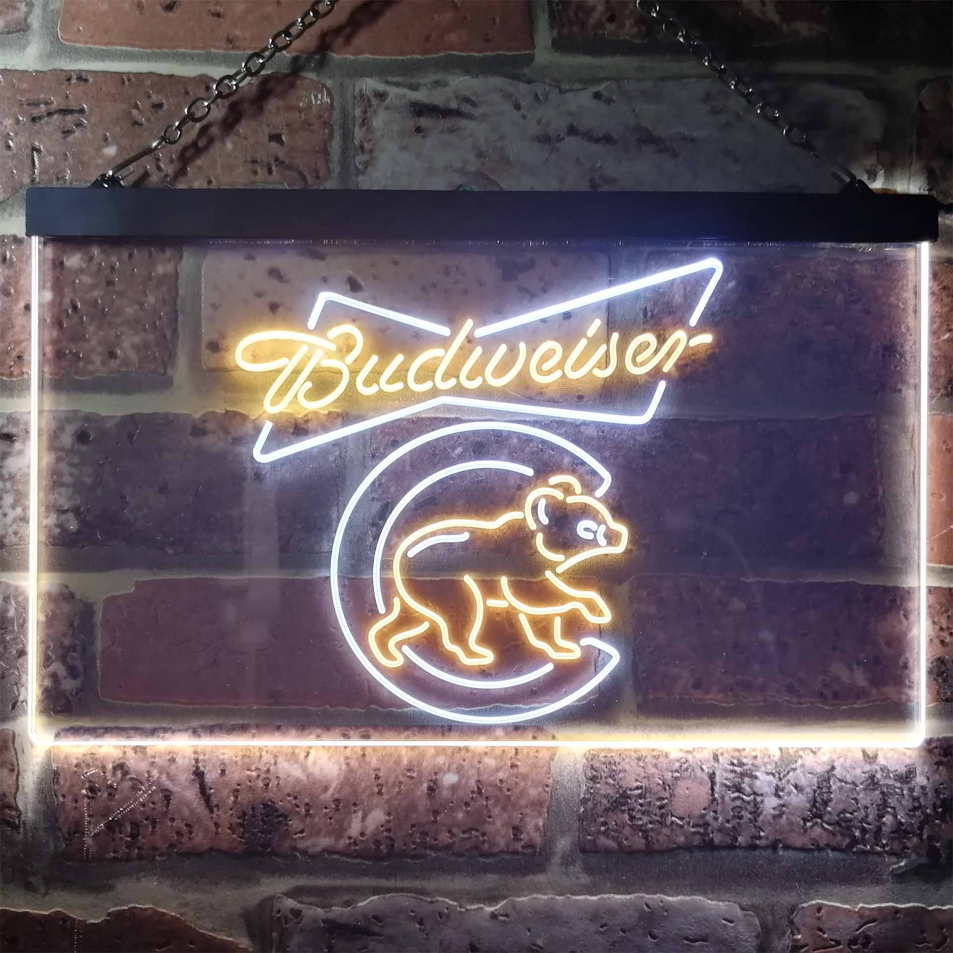 Chicago Bears Budweiser Neon-Like LED Sign