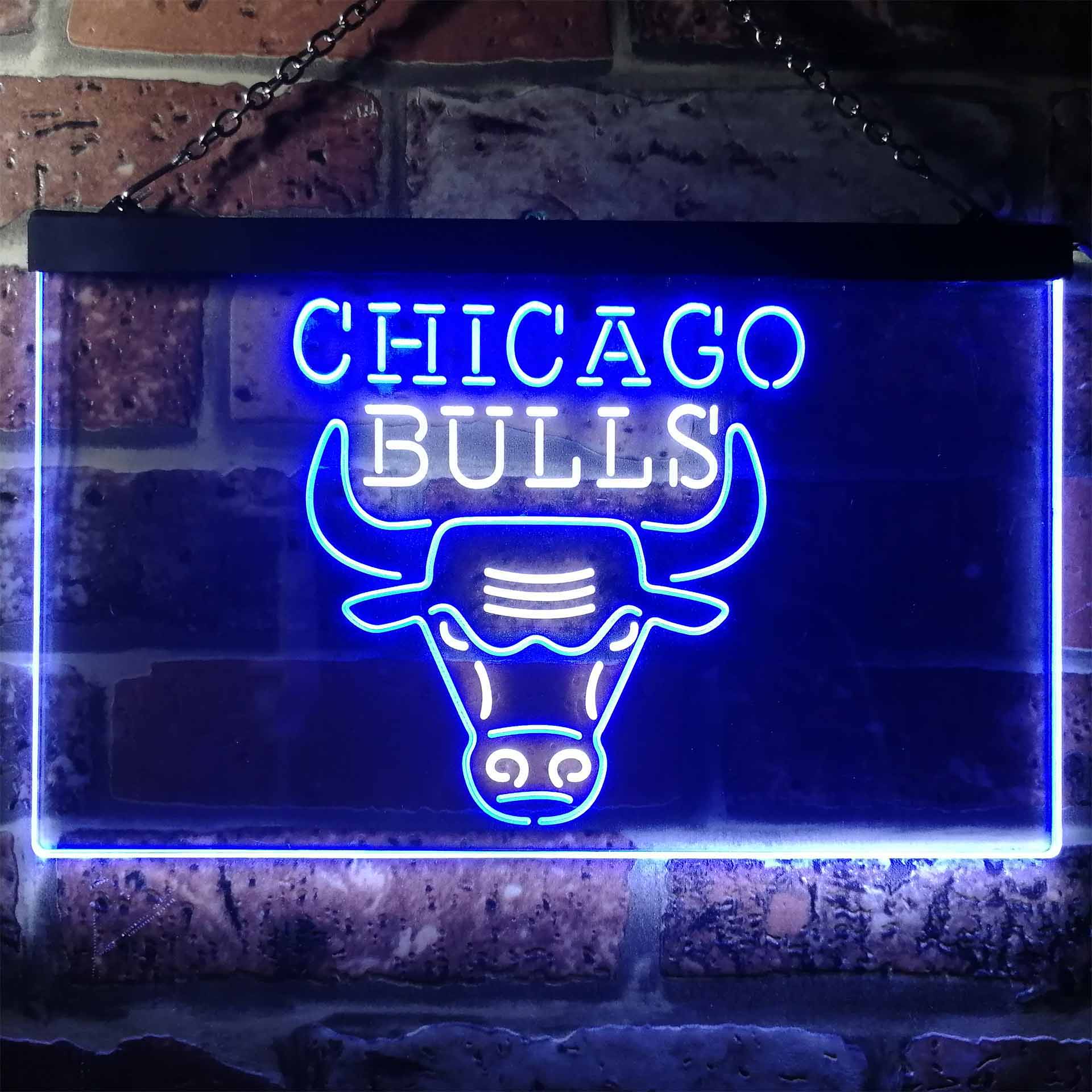 Chicago Bulls Metal Led Sign Bulls Led Neon Wall Decor NBA -  New  Zealand