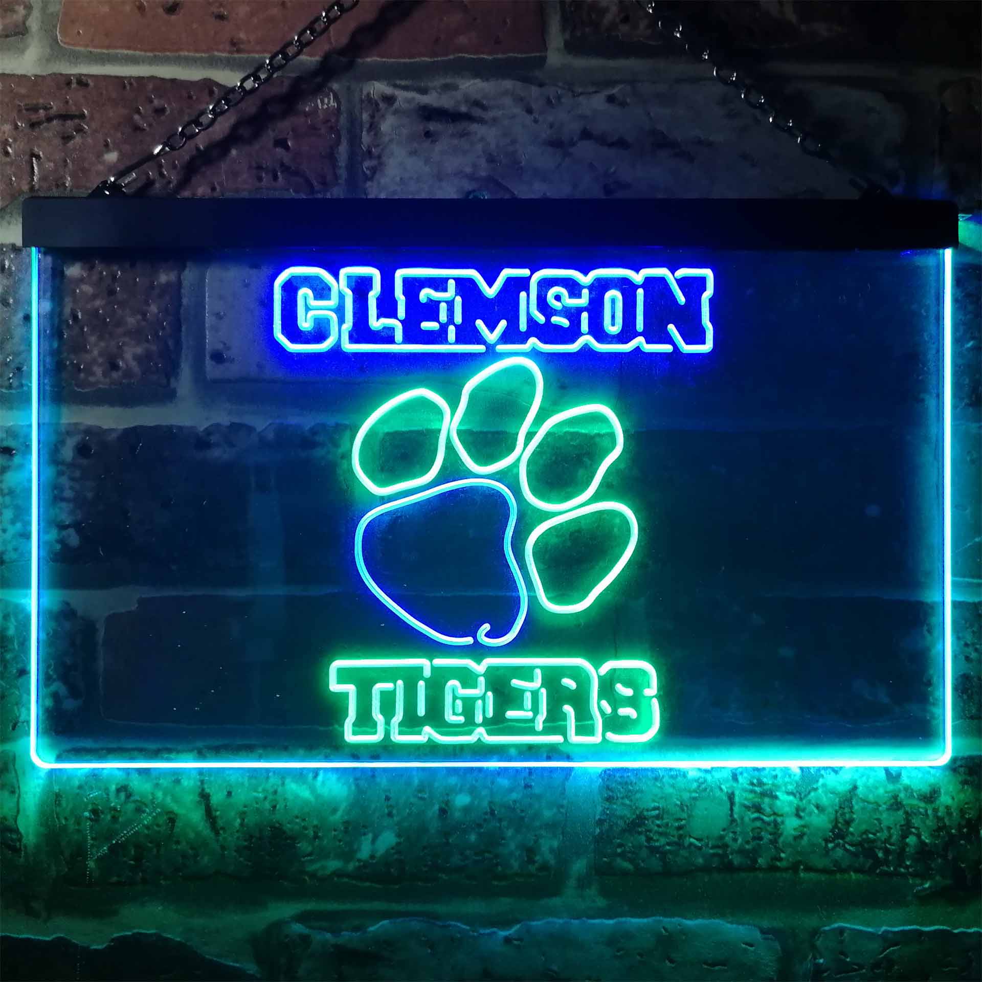 Clemson Tigers Dual Color LED Neon Sign ProLedSign