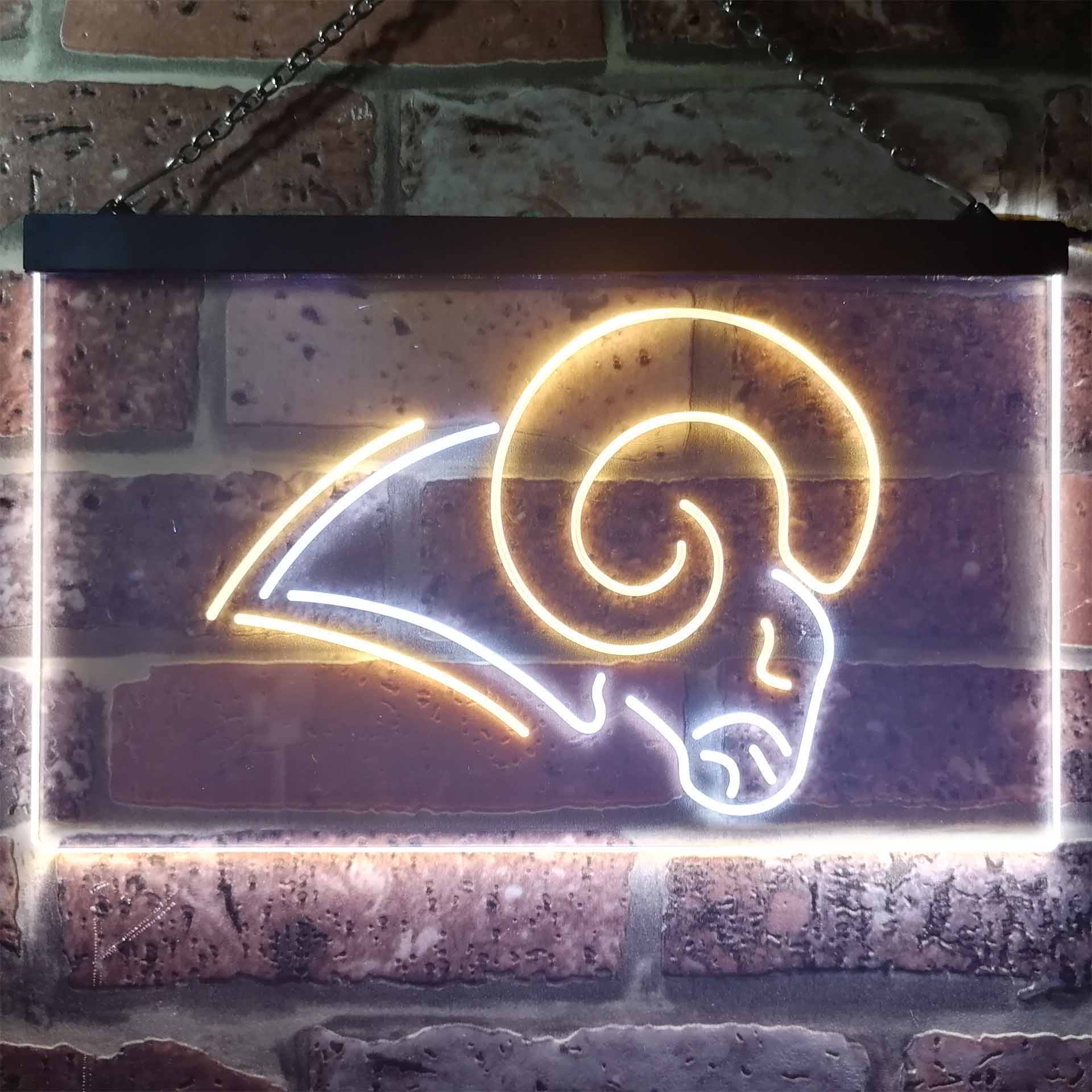 Los Angeles Rams Dual Color LED Neon Sign ProLedSign