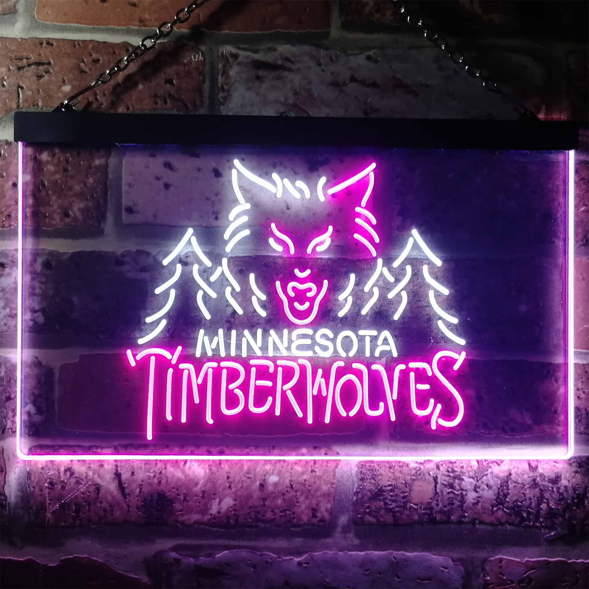 Minnesota Timberwolves Hockey Neon-Like LED Sign - ProLedSign