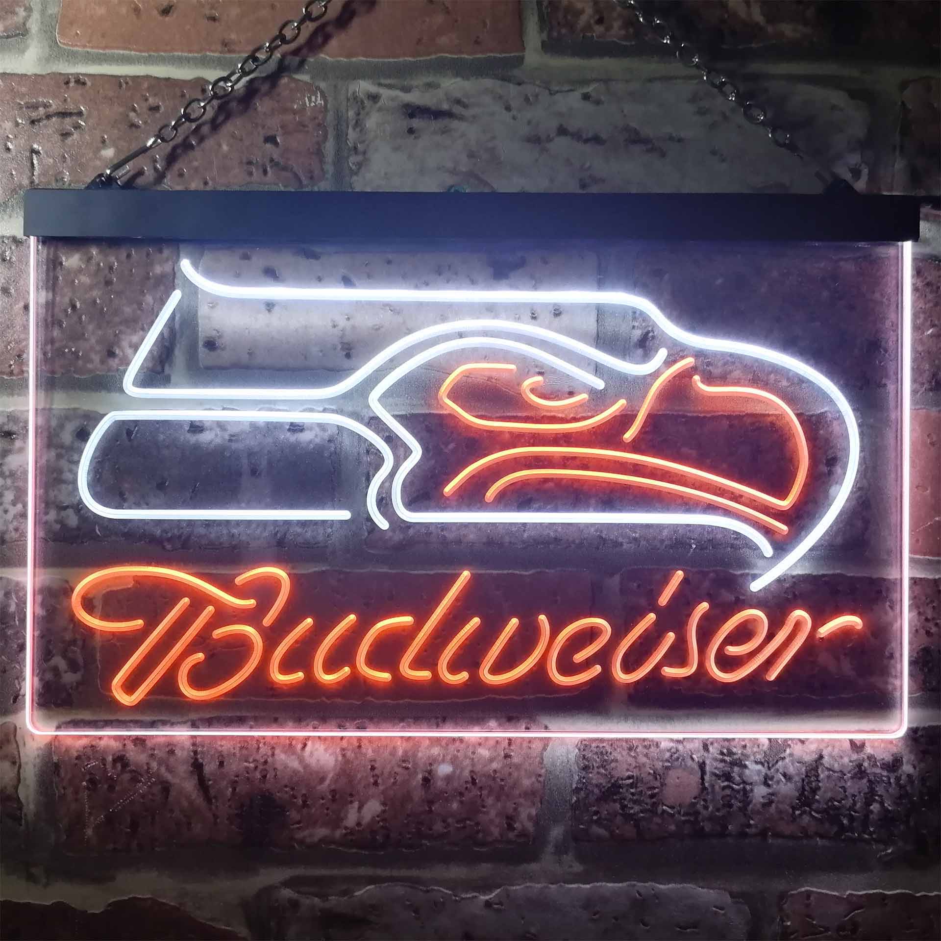 Seattle Seahawks Budweiser Neon-Like LED Sign