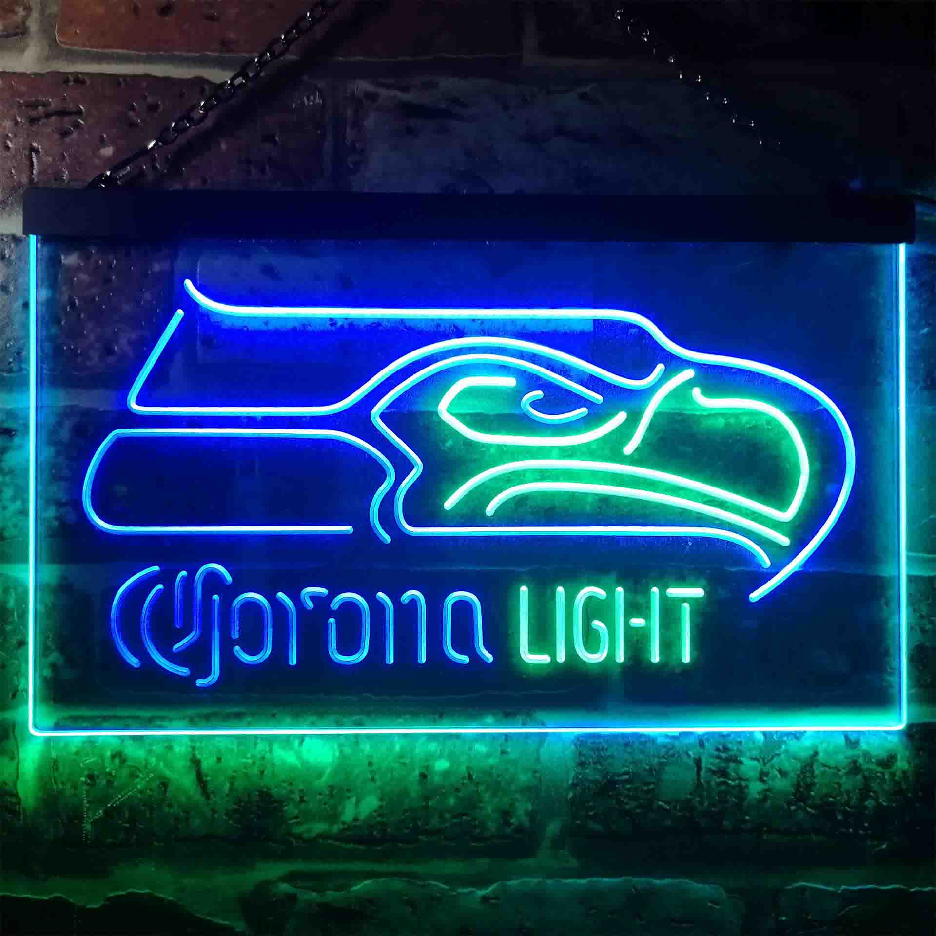 Seattle Seahawks Corona Light Neon-Like LED Sign