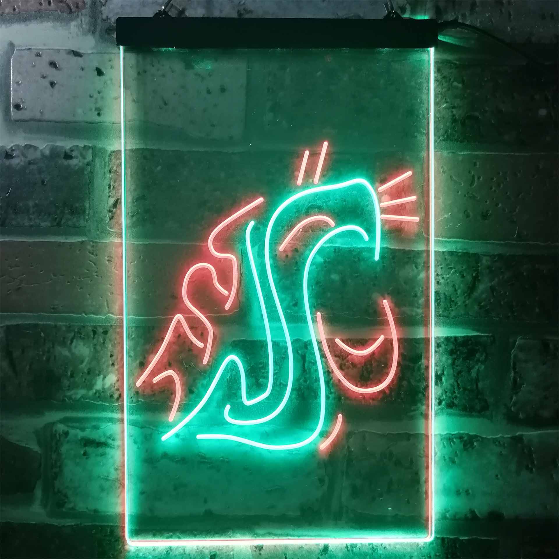 Washington State Cougars Neon-Like LED Sign