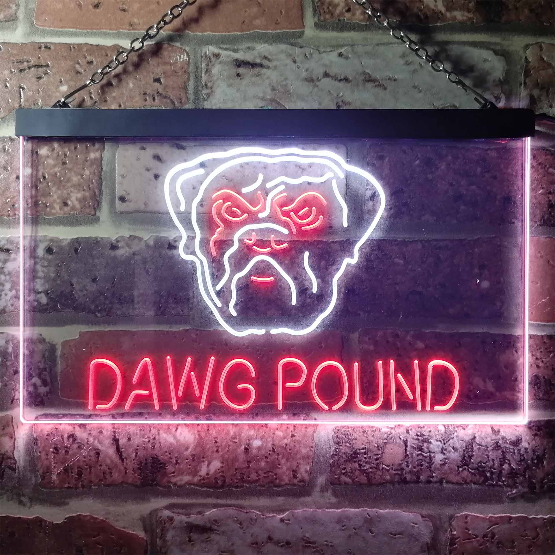 Dawg Pound Cleveland Browns Neon Light LED Sign