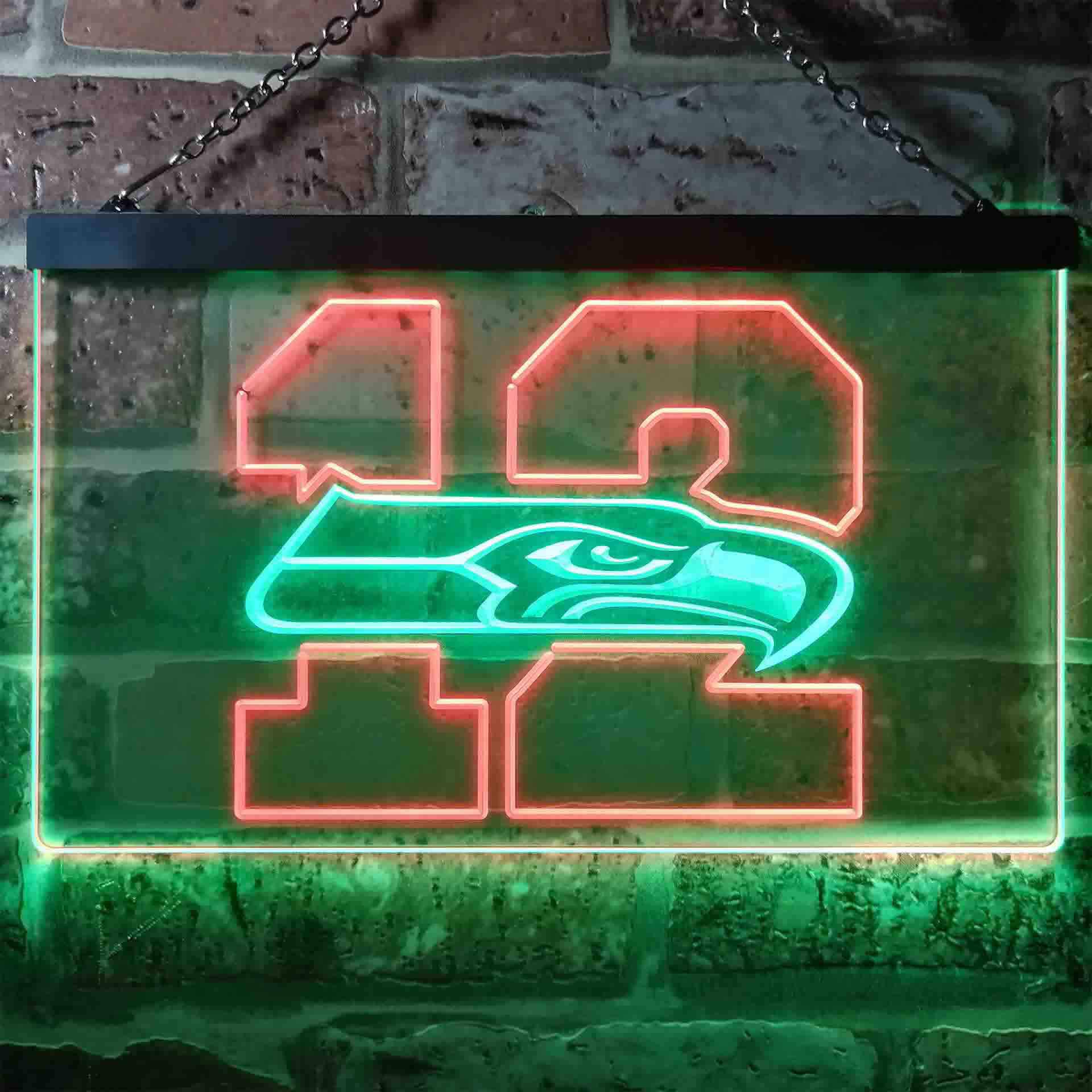 12th Man Seattle Seahawks Dual Color LED Neon Sign ProLedSign