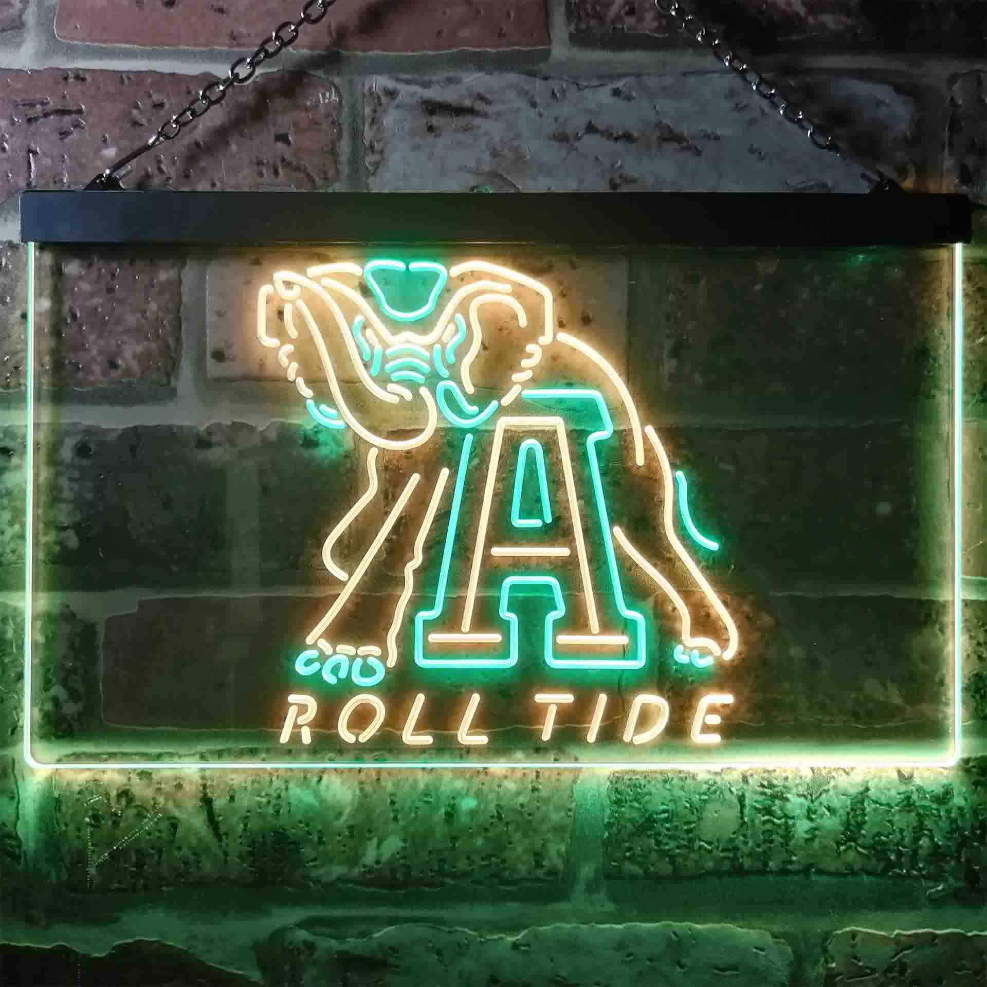 University of Alabama Roll Tide Dual Color LED Neon Sign ProLedSign