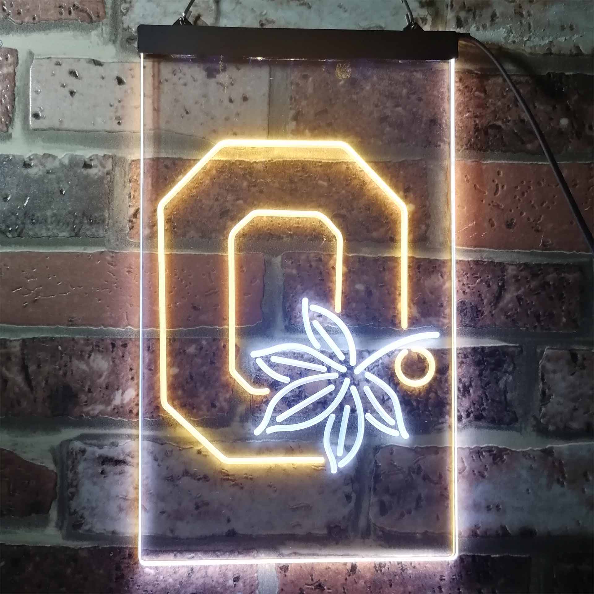 Ohio State Buckeyes Leaf Neon-Like LED Sign - ProLedSign