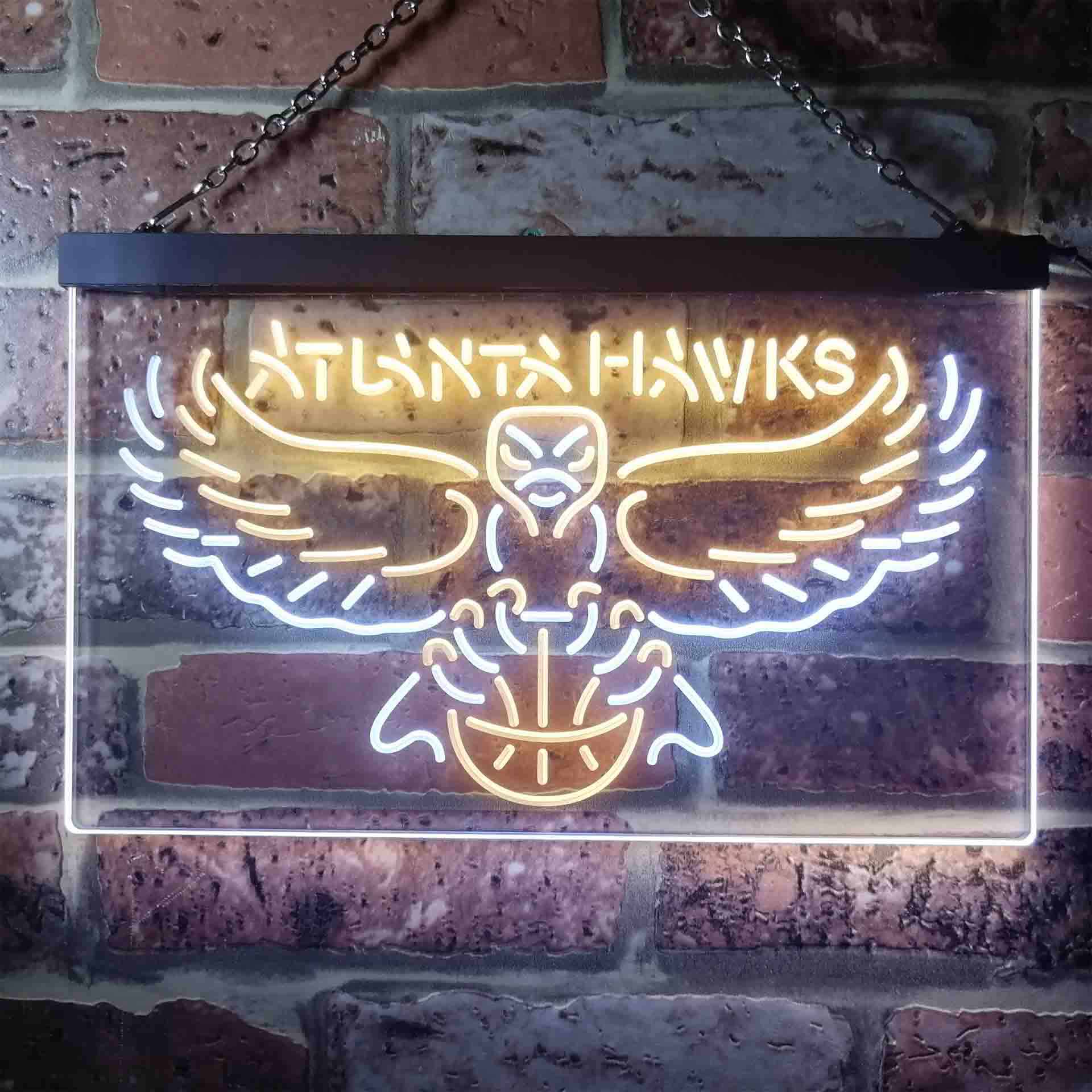 Atlanta Hawks basketball Dual Color LED Neon Sign ProLedSign