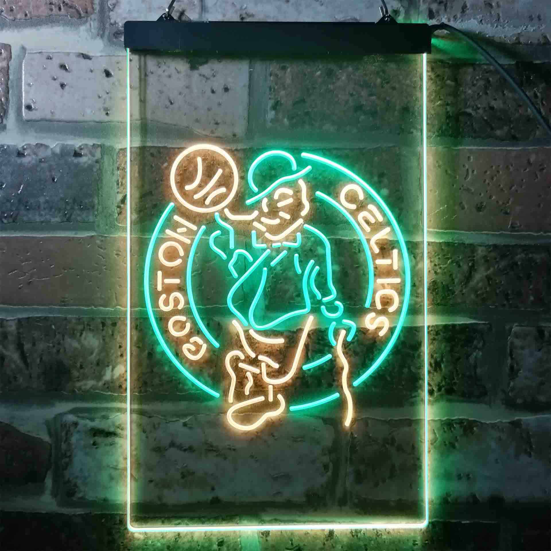 Boston Celtics basketball Dual Color LED Neon Sign ProLedSign