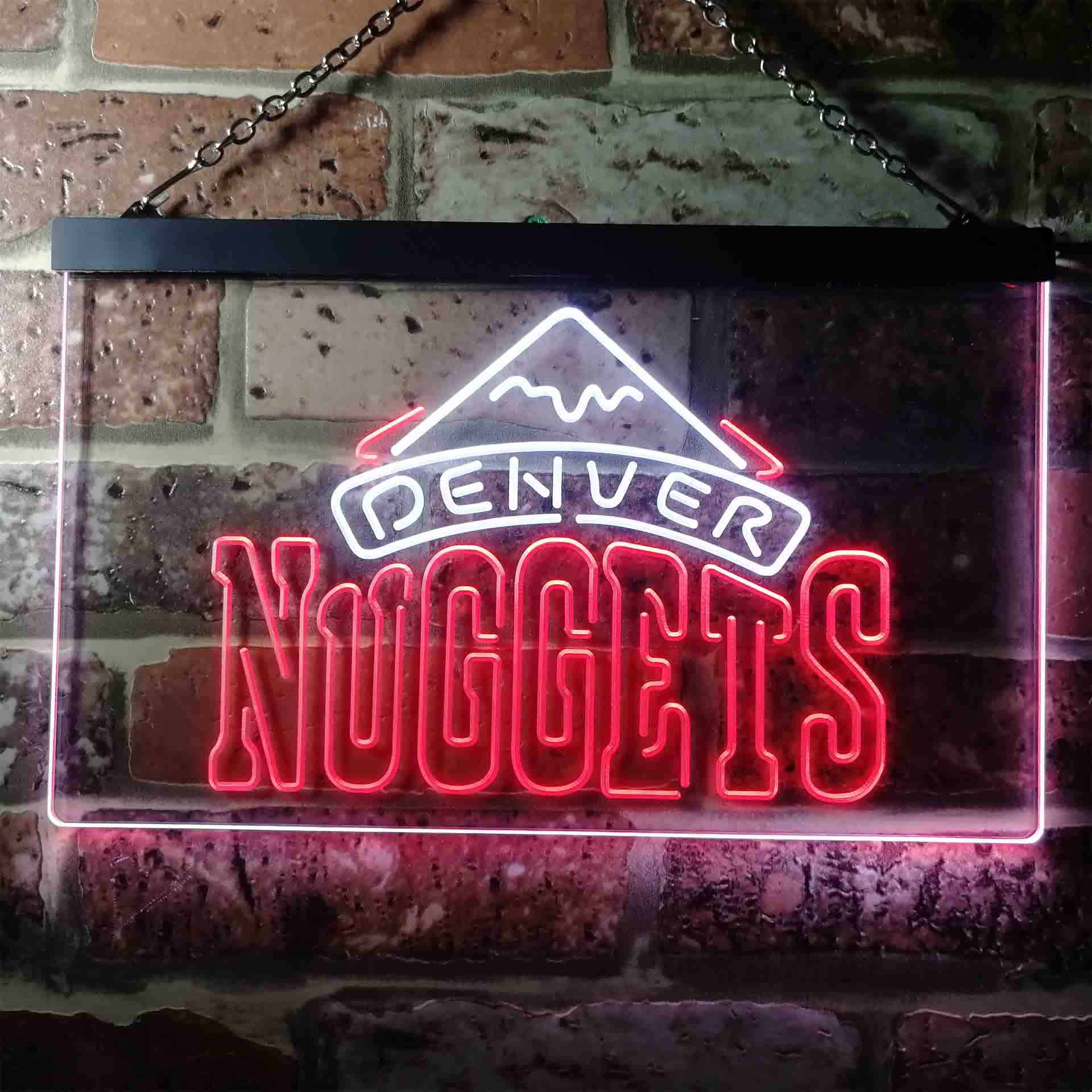 Denver Nuggets basketball Dual Color LED Neon Sign ProLedSign
