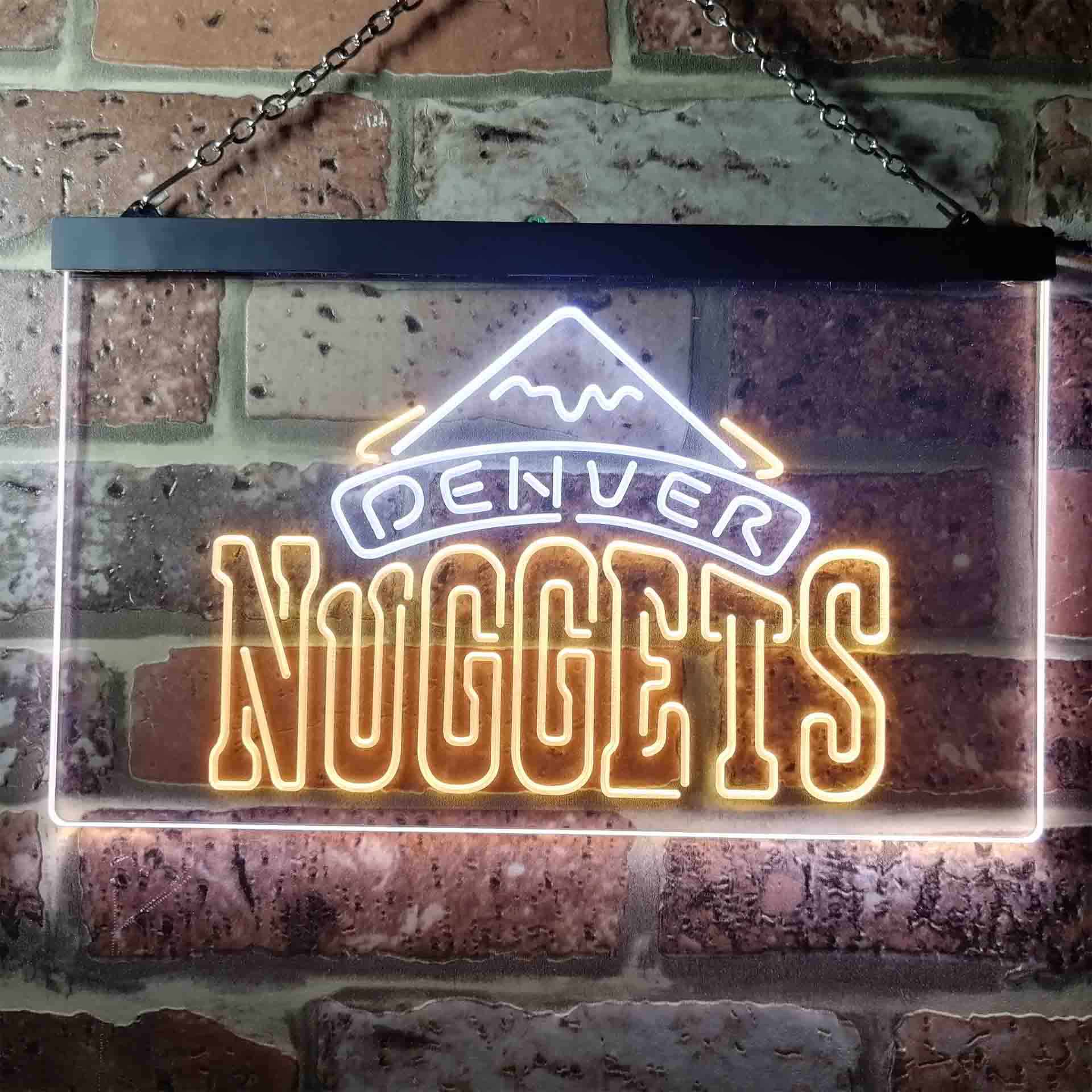 Denver Nuggets basketball Dual Color LED Neon Sign ProLedSign