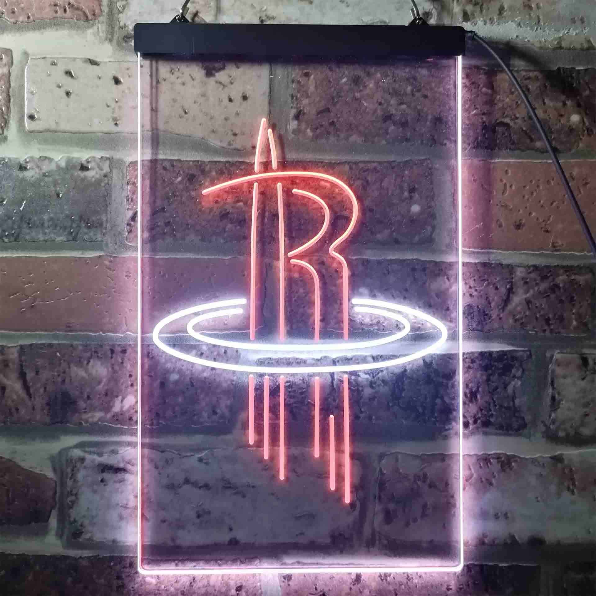 Houston Rockets basketball Dual Color LED Neon Sign ProLedSign