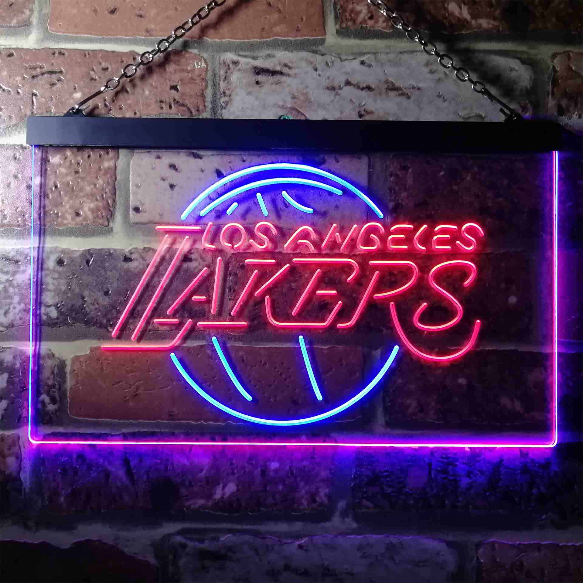 Los Angeles Lakers basketball Dual Color LED Neon Sign ProLedSign