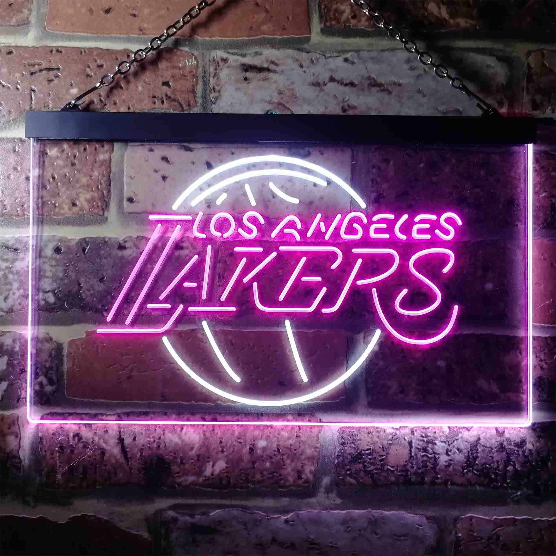 Los Angeles Lakers basketball Dual Color LED Neon Sign ProLedSign