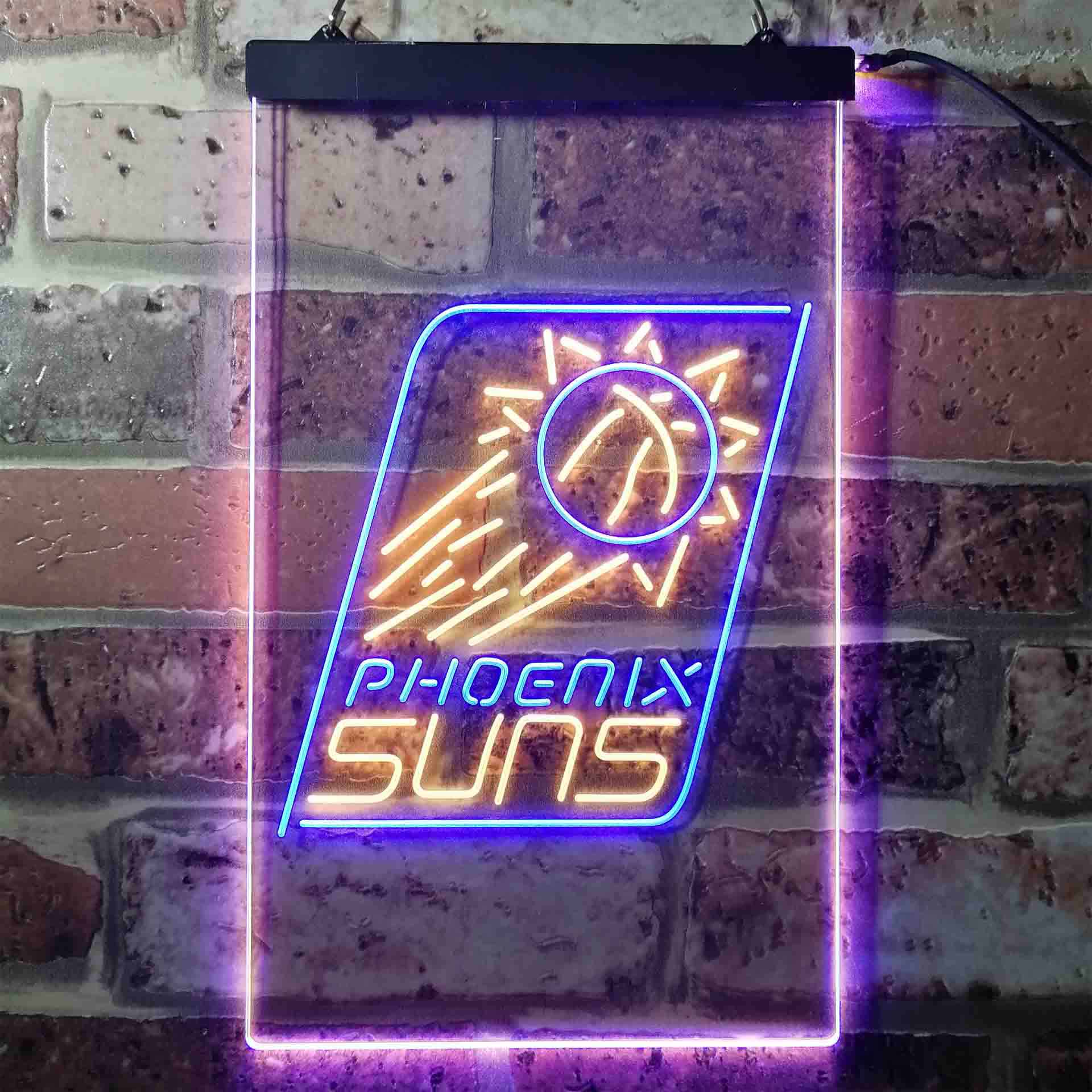 Phoenix Suns basketball Dual Color LED Neon Sign ProLedSign