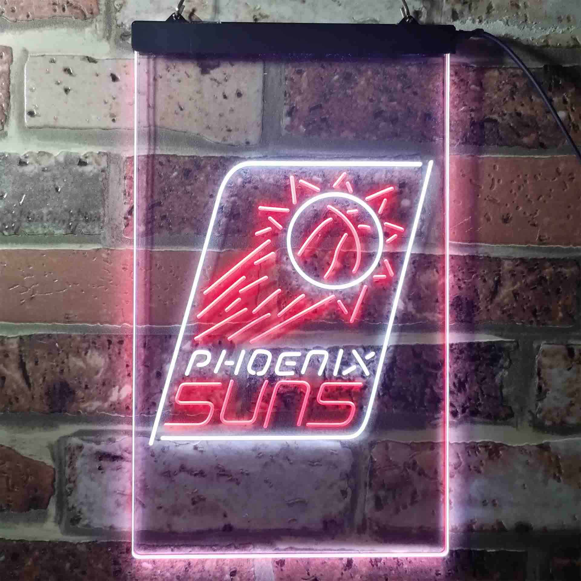 Phoenix Suns basketball Dual Color LED Neon Sign ProLedSign