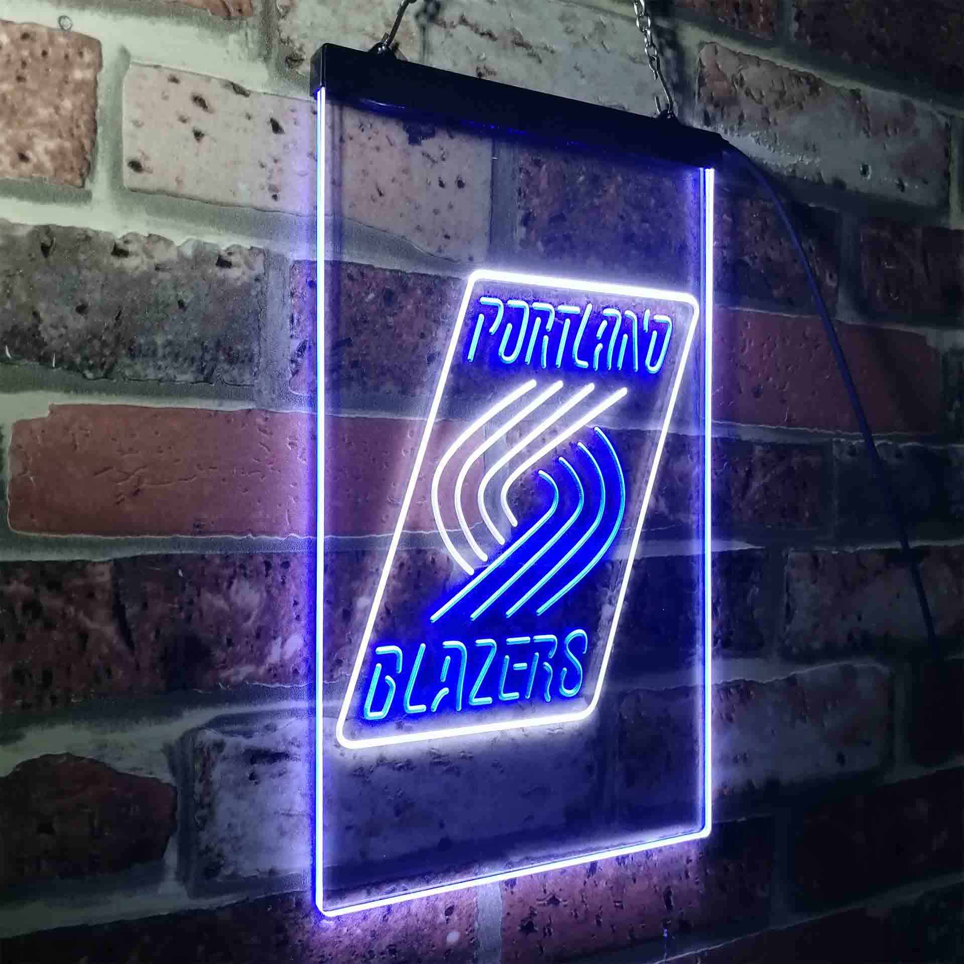 Portland Trail Blazers Baseketball Neon-Like LED Sign - ProLedSign