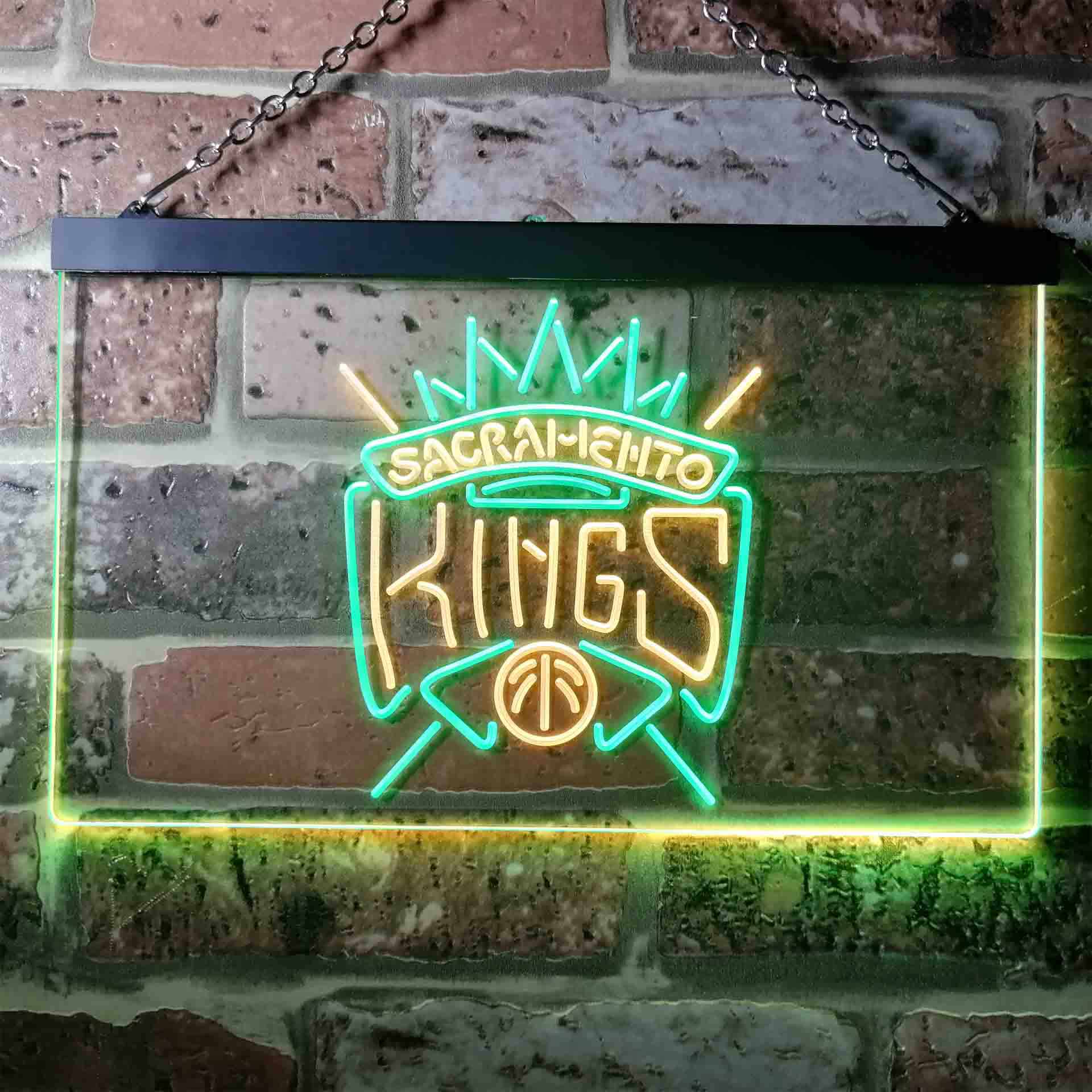 Sacramento Kings basketball Dual Color LED Neon Sign ProLedSign