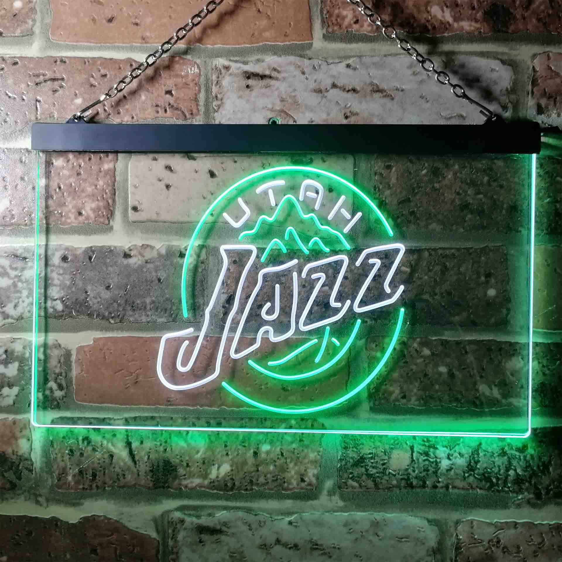 Utah Jazz basketball Dual Color LED Neon Sign ProLedSign