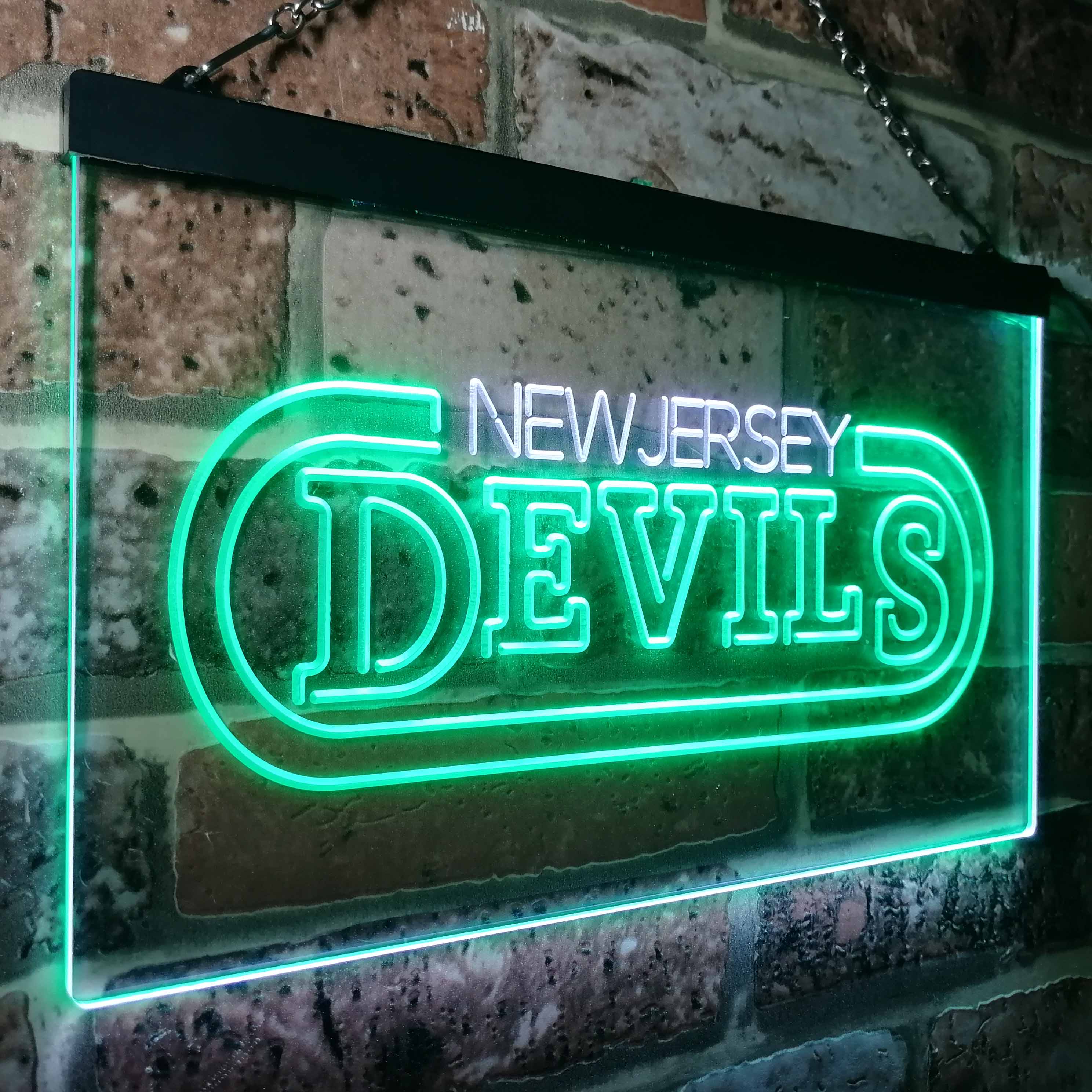 New Jersey Devils Ice Hockey Neon-Like LED Sign - ProLedSign